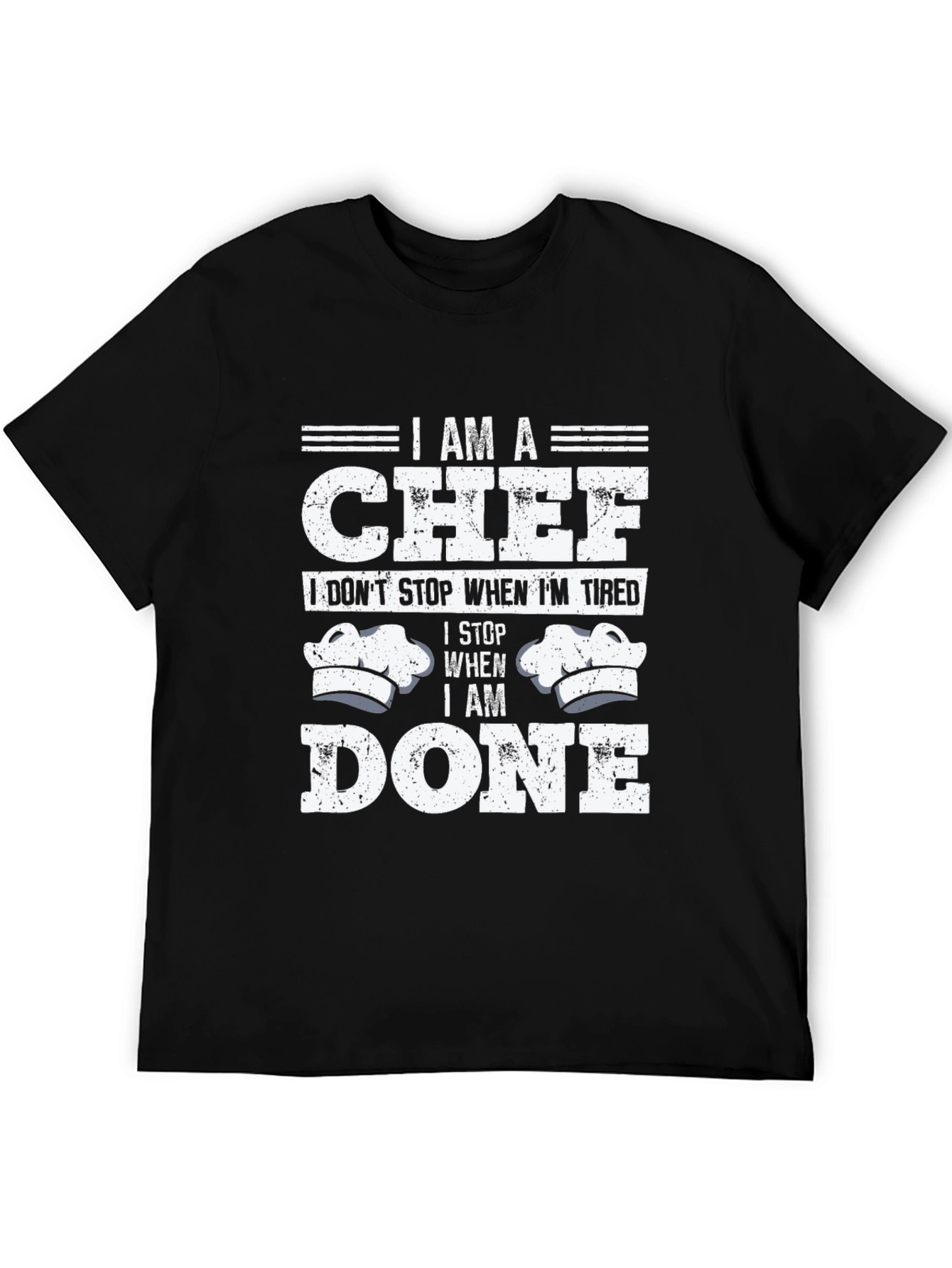 Black I AM A Chef T-Shirt view 5