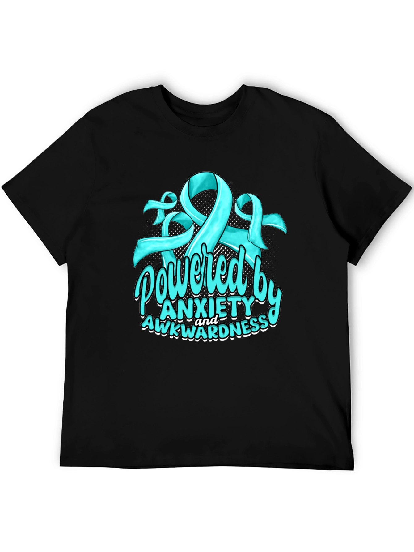 Black Anxiety & Awkwardness Tee - Mental Health Awareness Shirt view 5