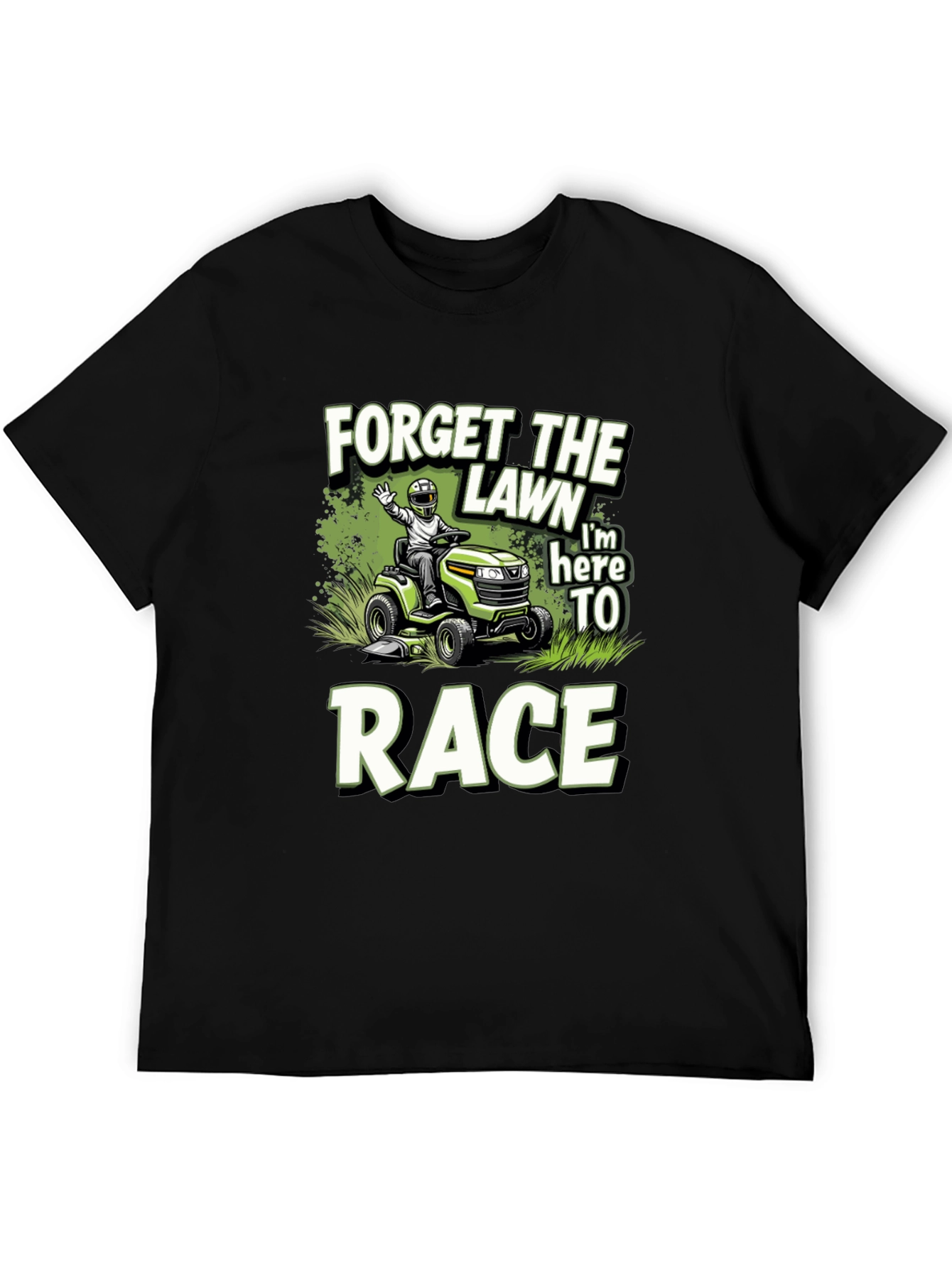 Black Forget the Lawn - Race T-Shirt view 5