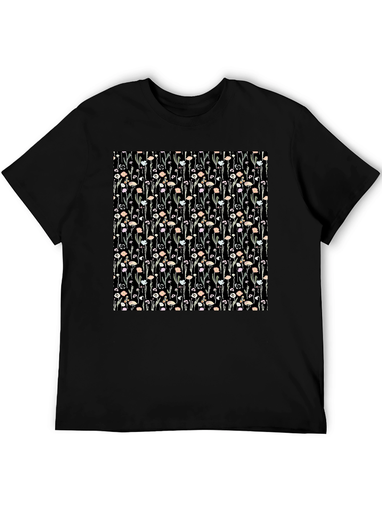 Floral Pattern T-Shirt - Elegant Design, Comfortable Fit - 5