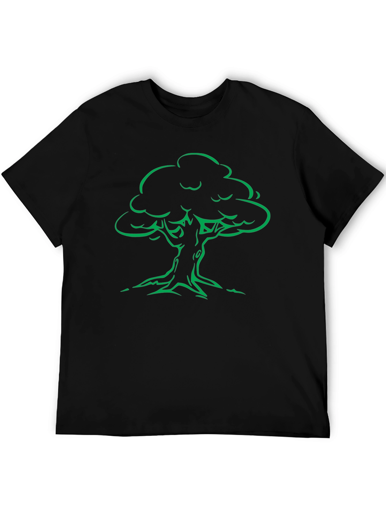 Black Black Tree Graphic Tee - Nature Lover's Choice view 5