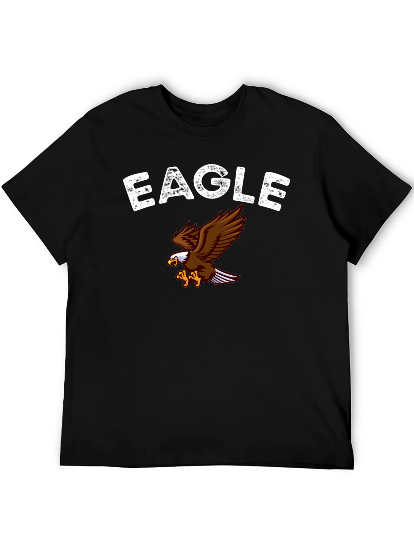 Black Black Eagle Graphic Print T-Shirt view 5