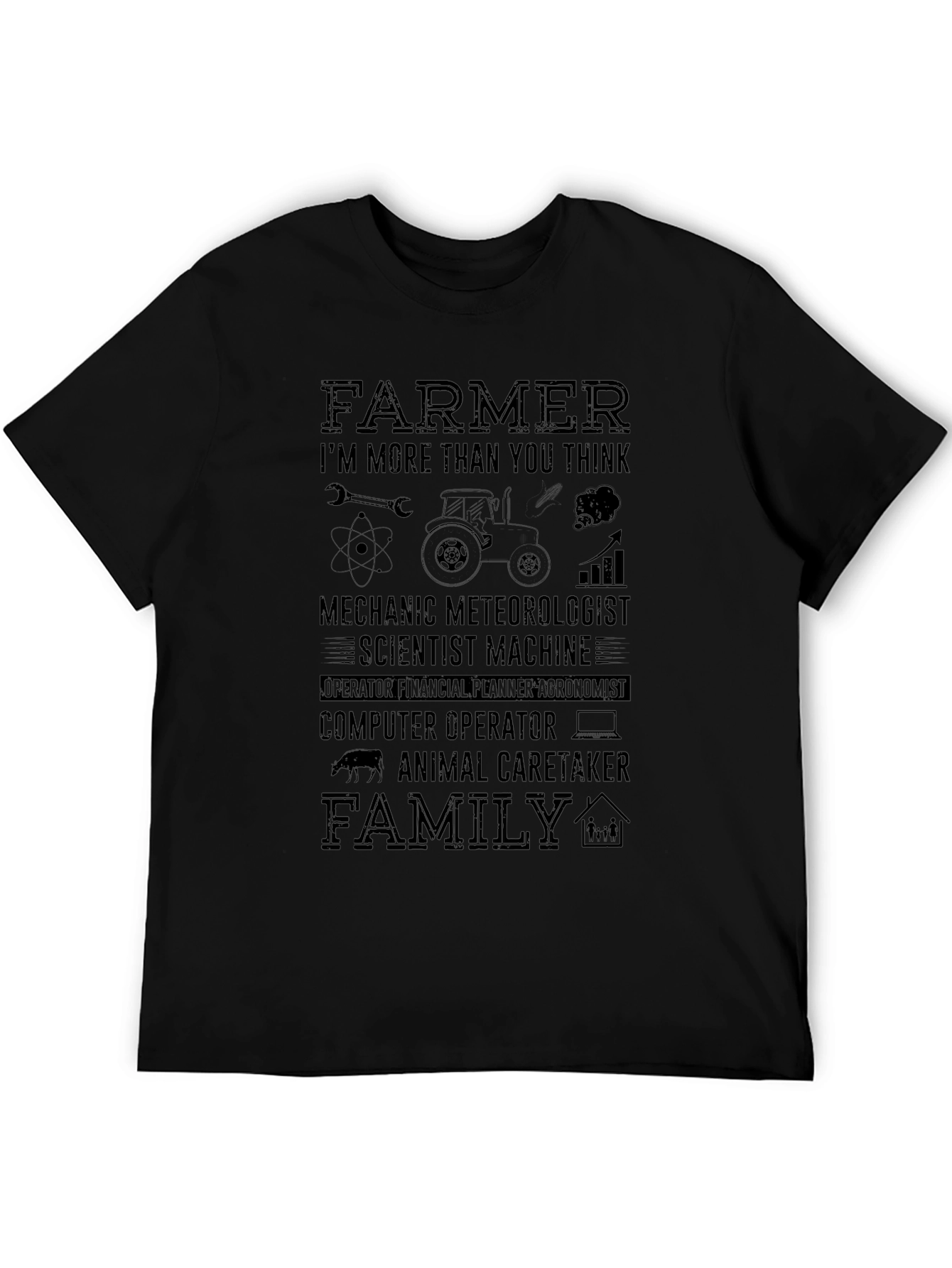 Black Farmer More Than You Think T-Shirt view 5