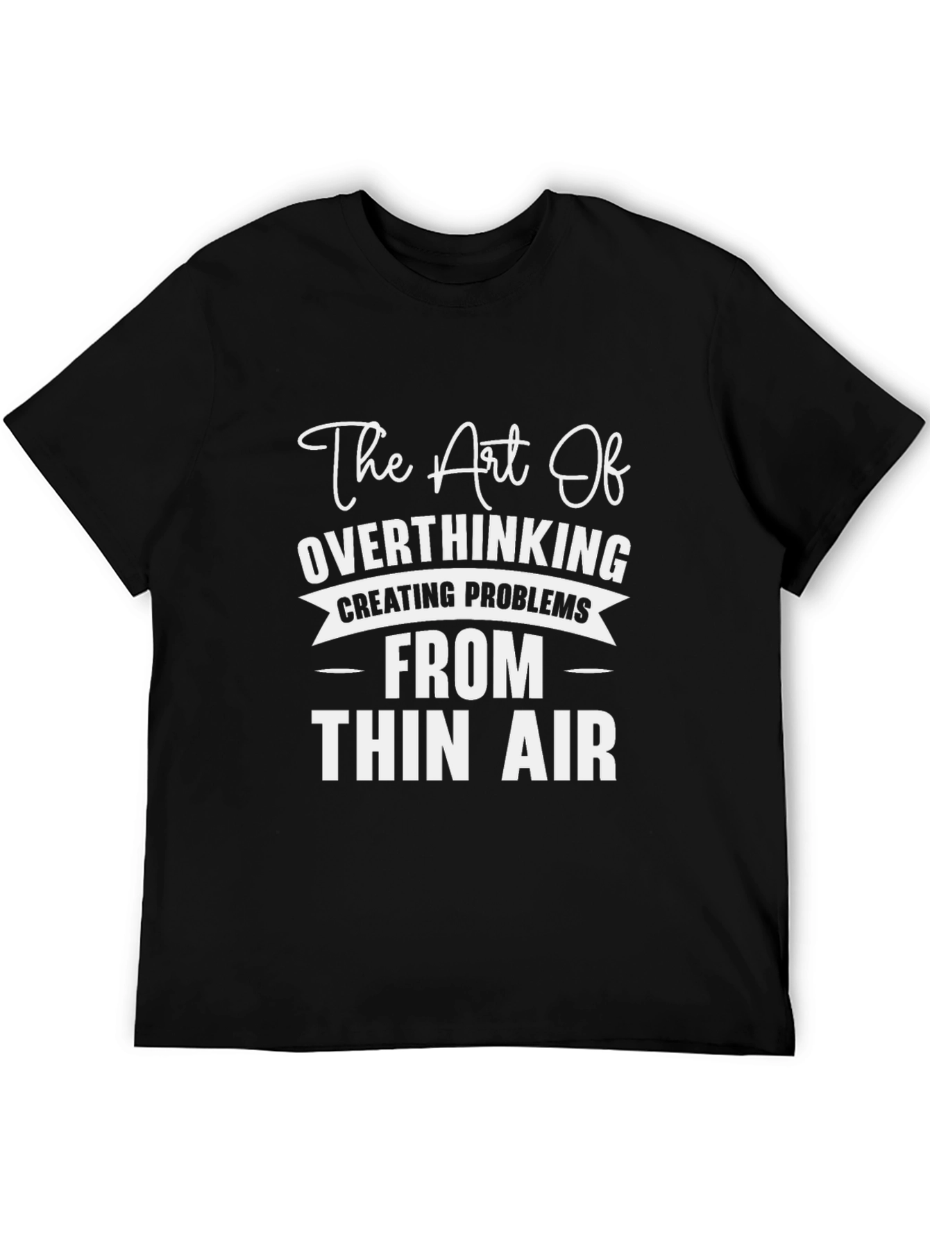 Black The Art of Overthinking Graphic Tee view 5