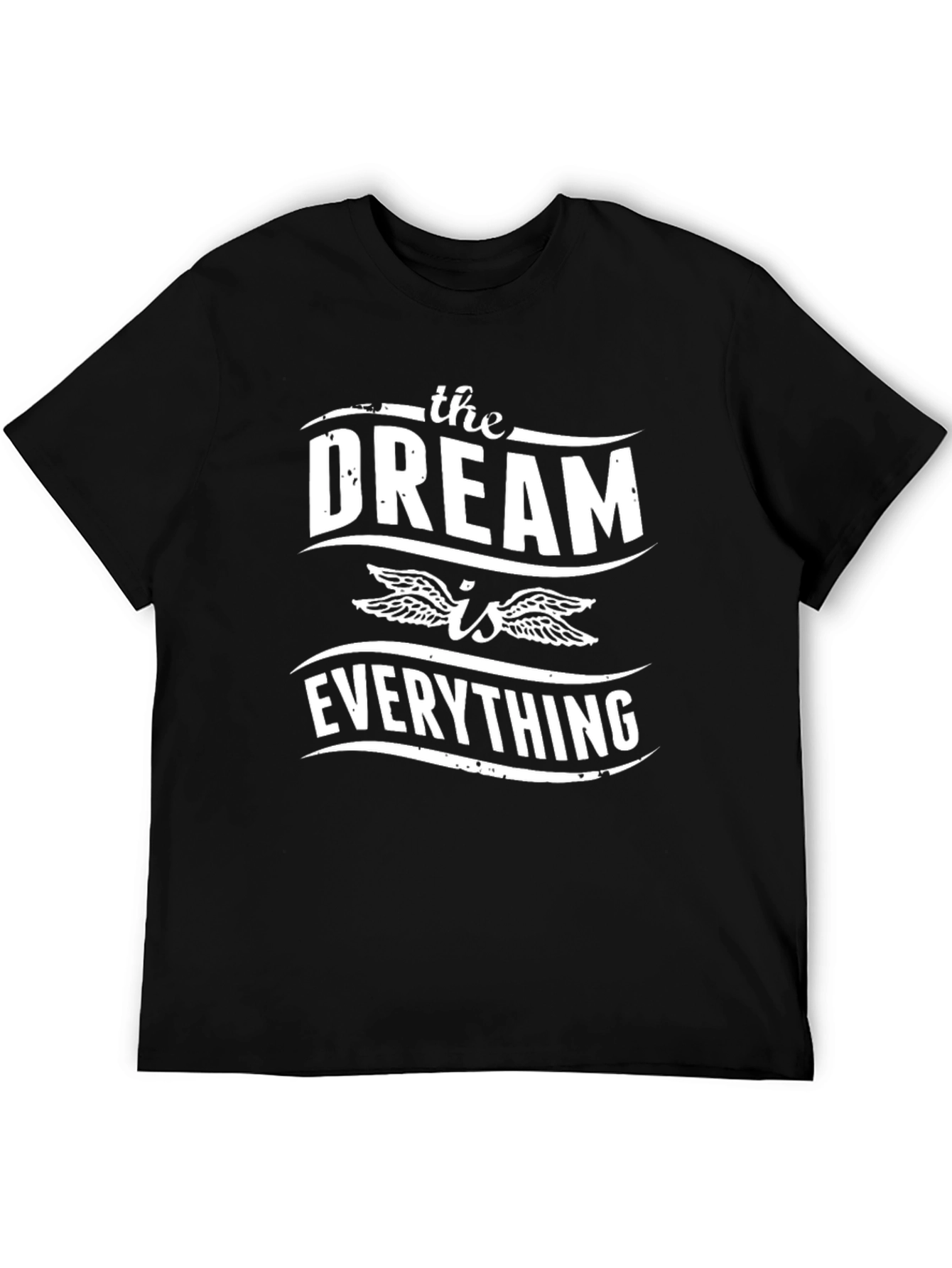 Black The Dream is Everything Graphic T-Shirt view 5