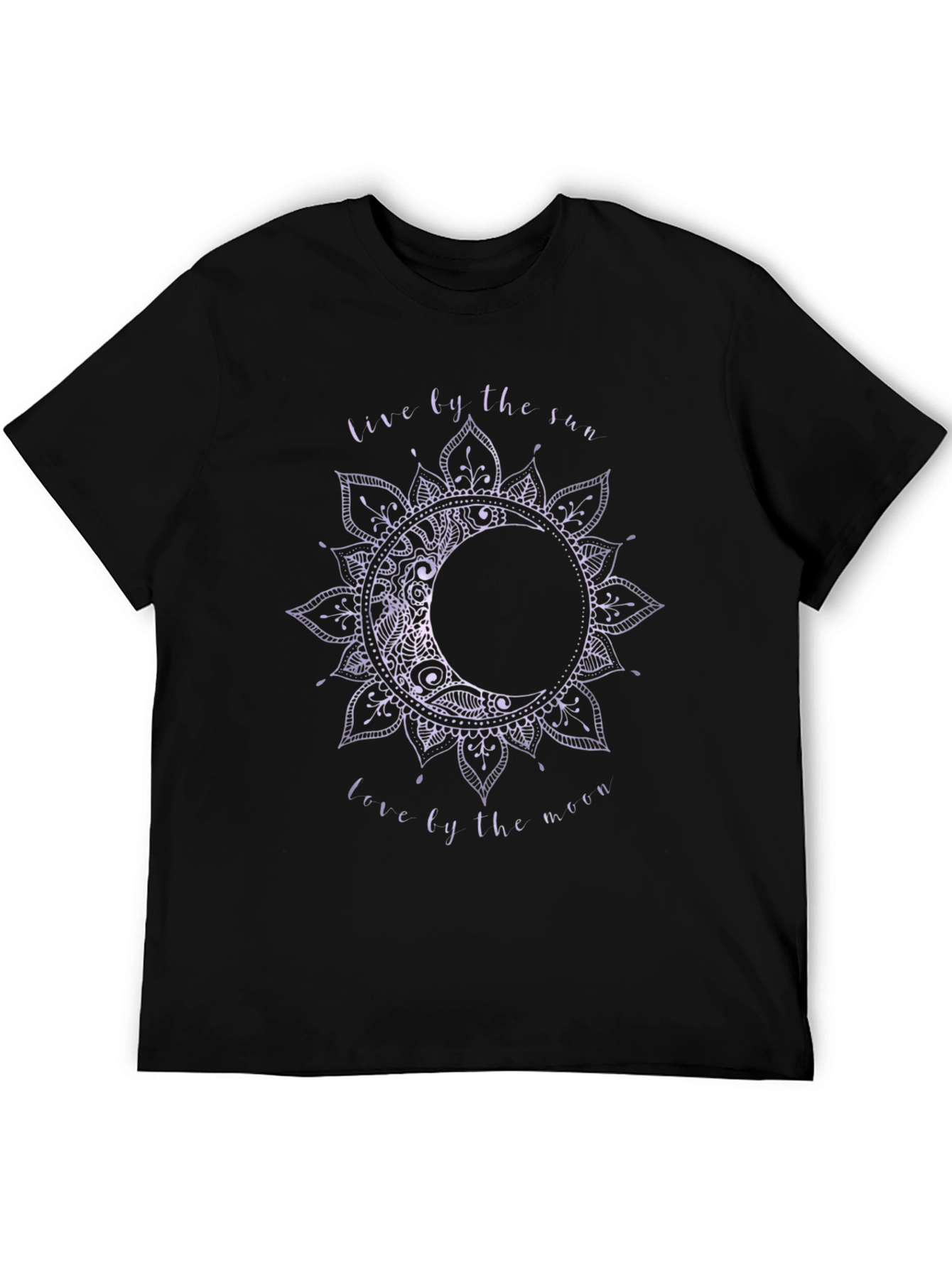 Black Sun & Moon Graphic Tee - Live by the Sun, Love by the Moon view 5