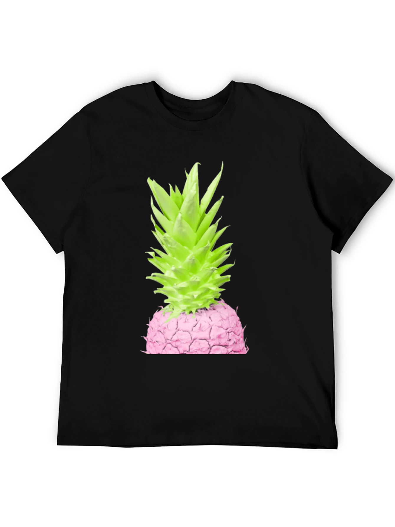 Black Pink Pineapple Graphic Tee view 5
