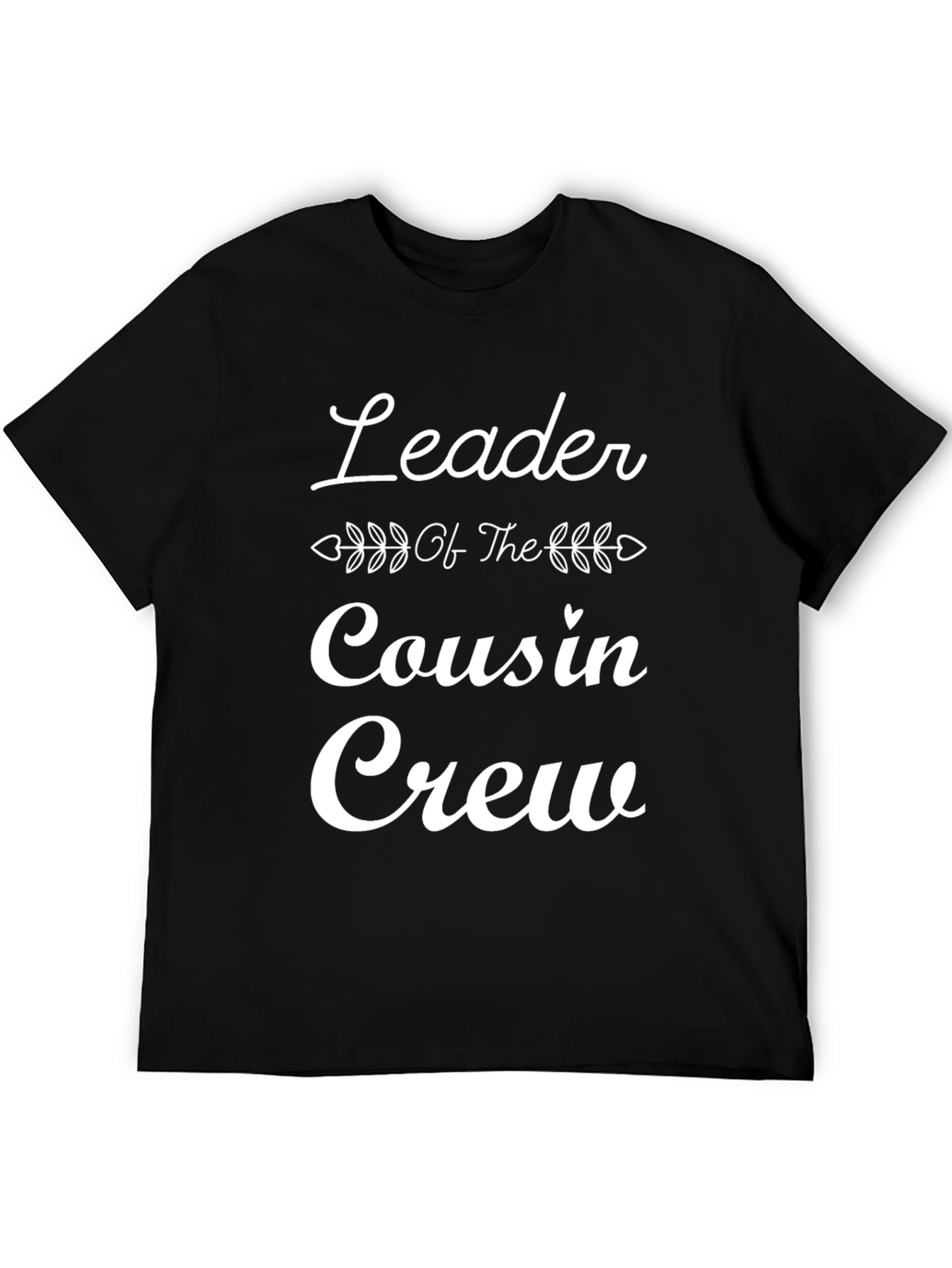 Black Leader of the Cousin Crew T-Shirt - Family Reunion Tee view 5