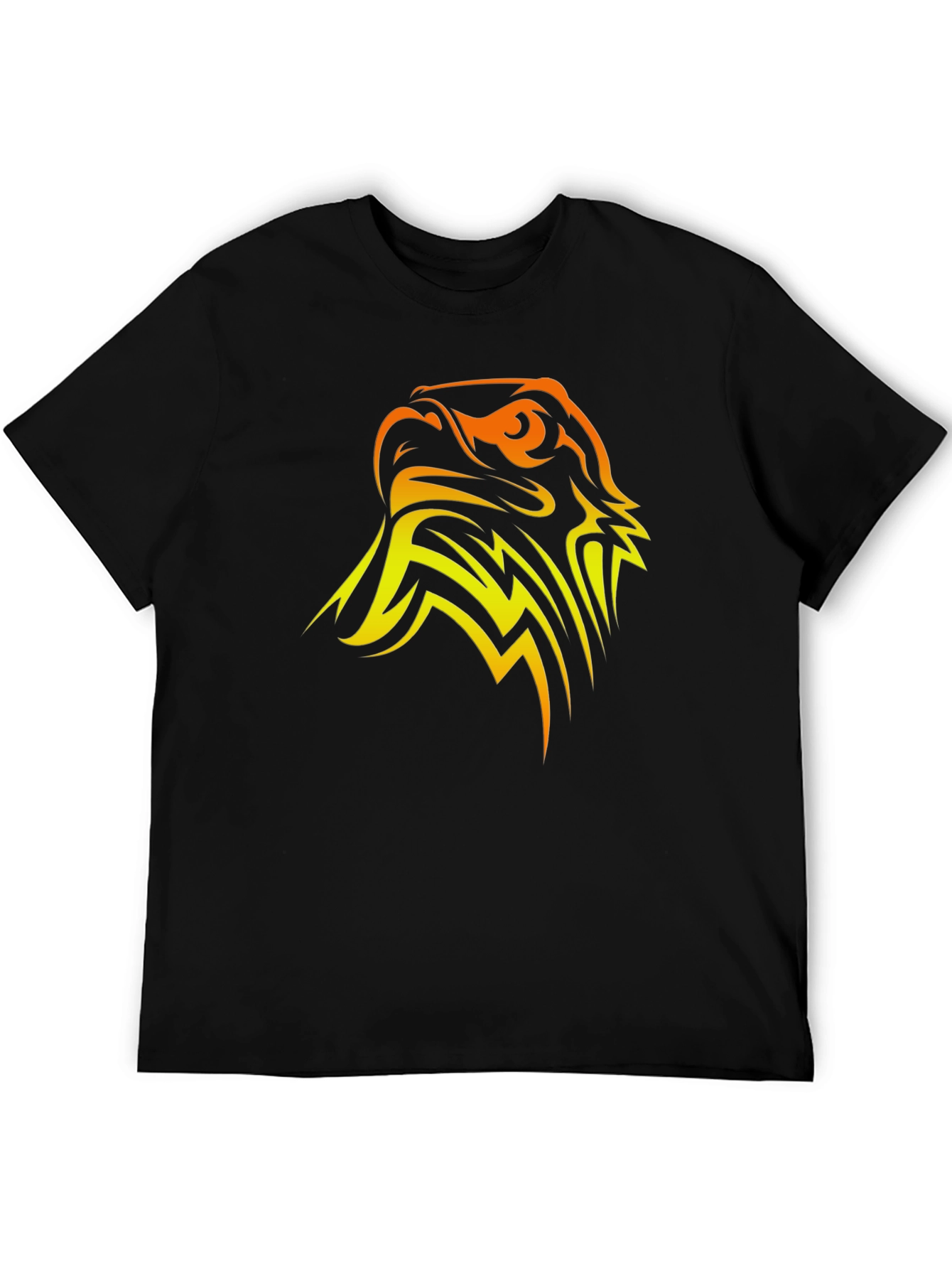 Black Bold Eagle Graphic Black T-Shirt view 5