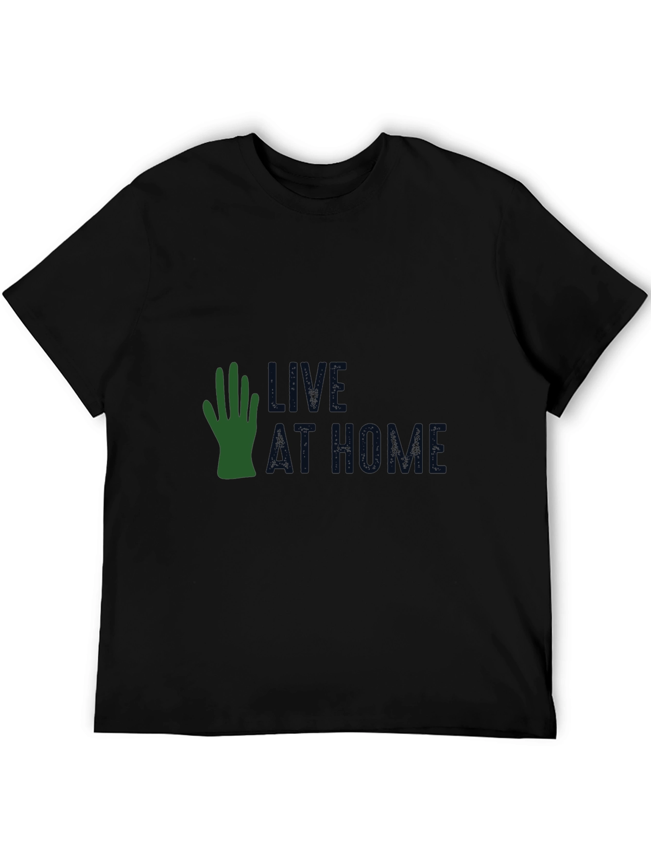 Black Live At Home T-Shirt view 5