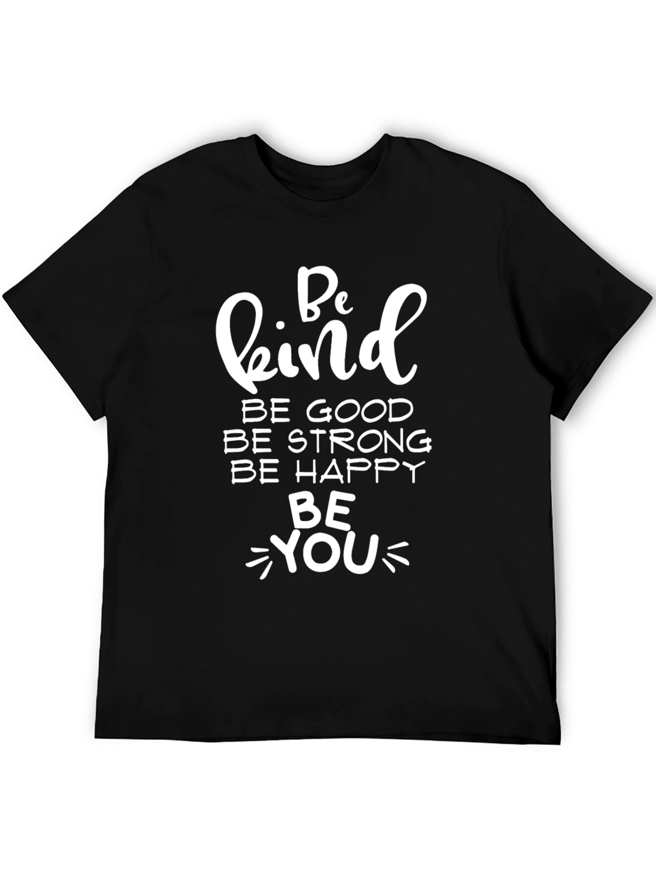 Black Be Kind Graphic T-Shirt - Inspirational Message view 5