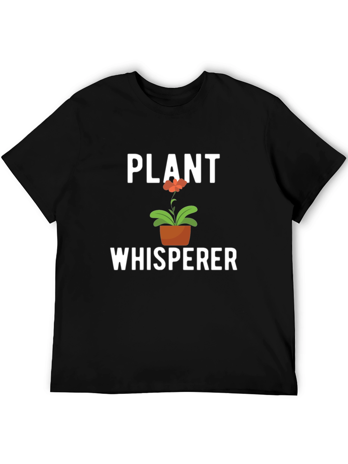 Black Plant Whisperer T-Shirt - Gardener Gift view 5