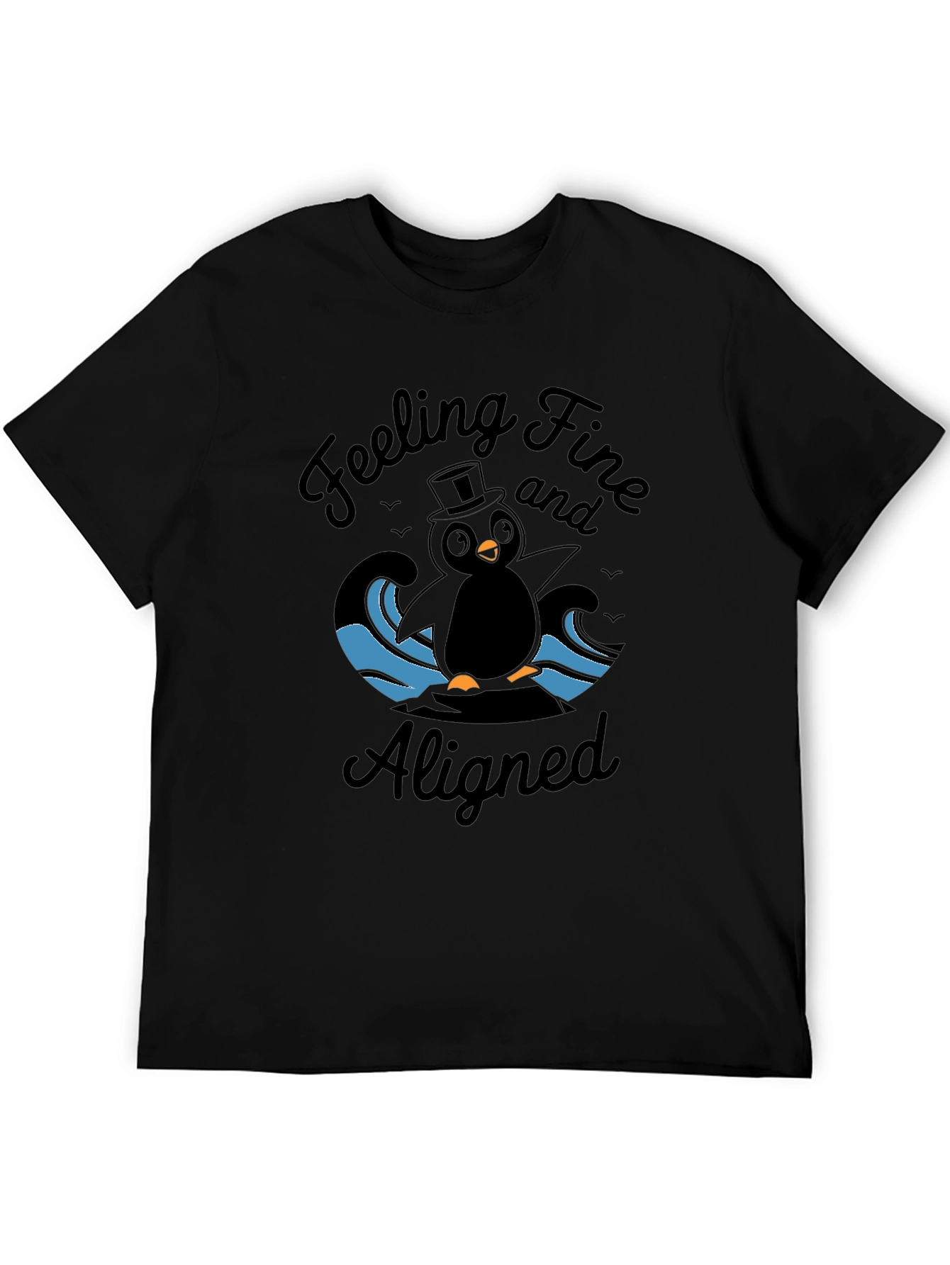 Black Feeling Fine Aligned T-Shirt view 5