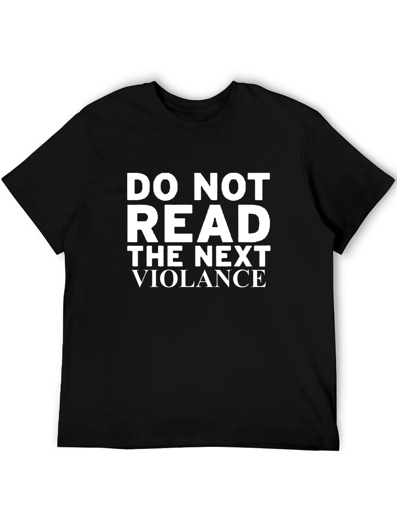 Black Do Not Read T-Shirt - Funny Sarcastic Tee view 5