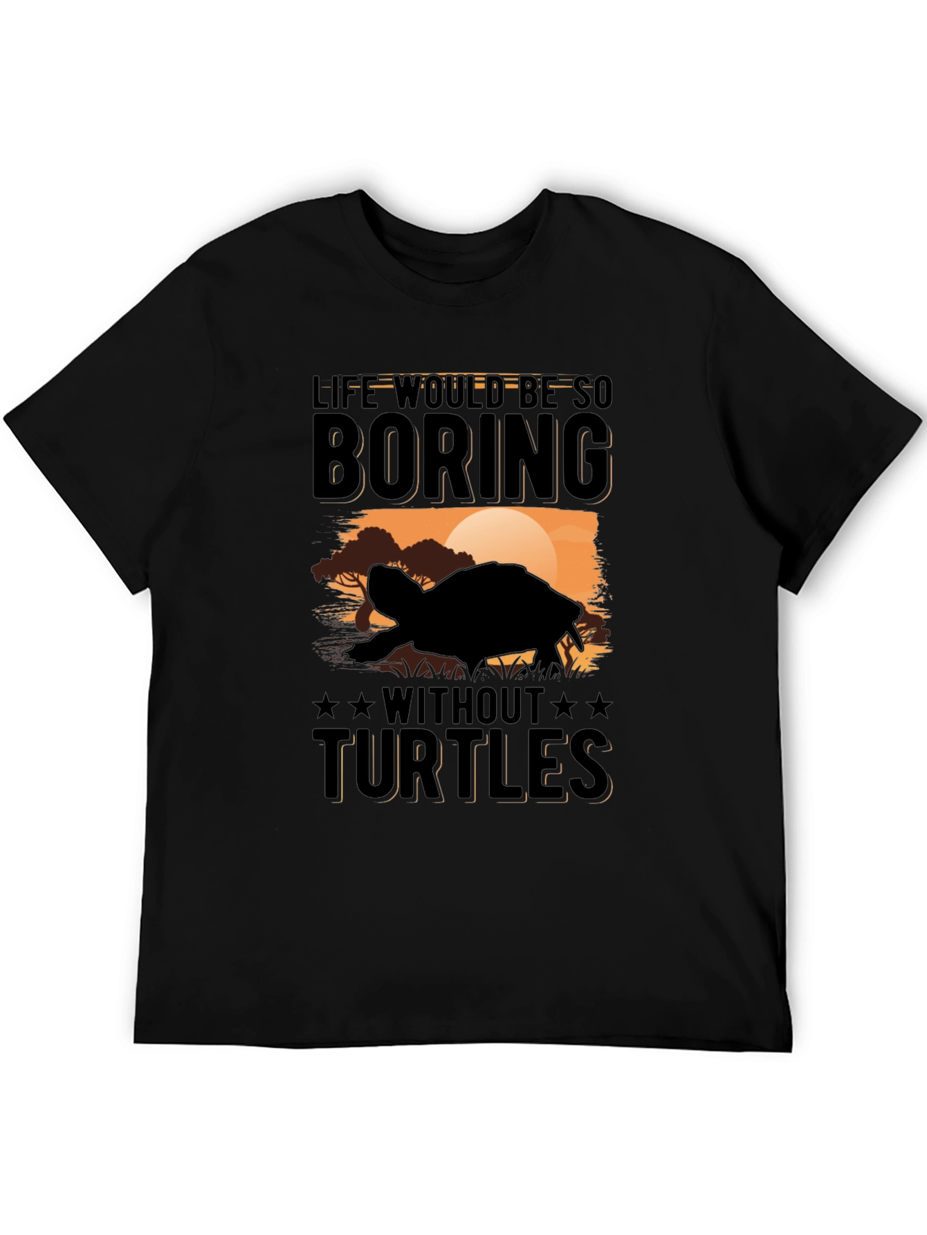 Black Turtle Graphic Tee - Life Would Be Boring! view 5