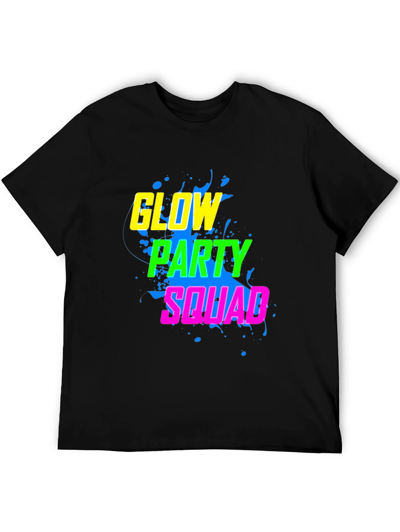 Black Glow Party Squad T-Shirt view 5