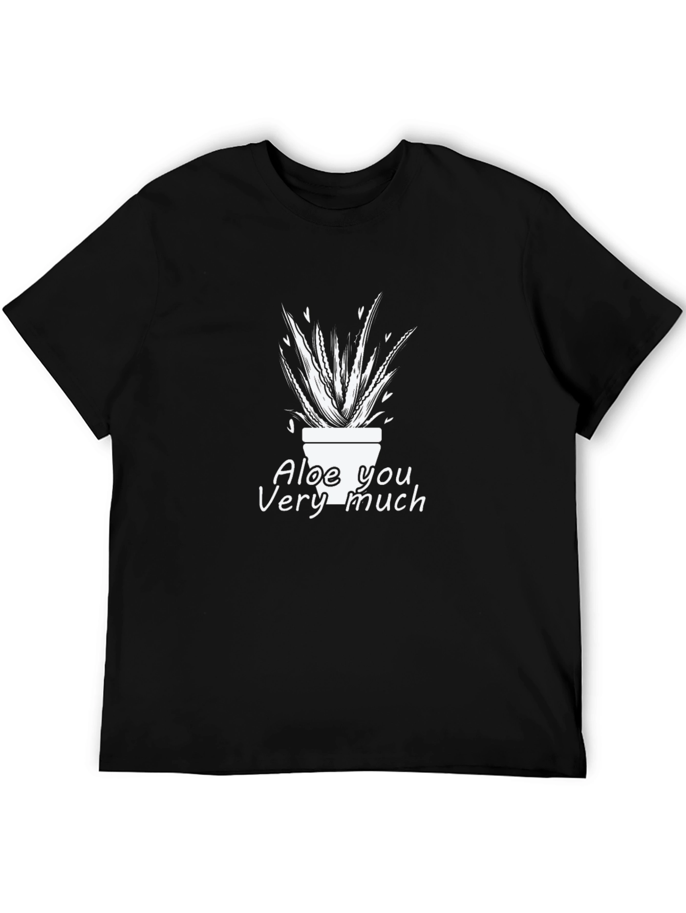 Black Aloe You Very Much Graphic T-Shirt view 5
