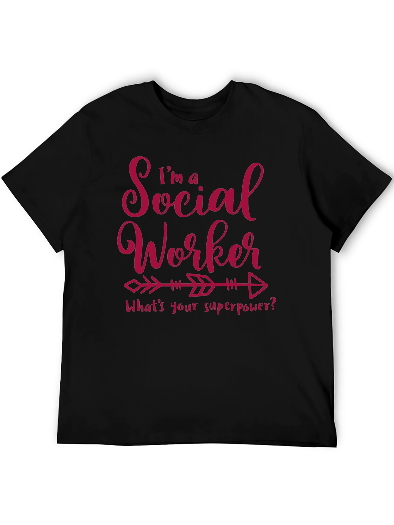 Black Social Worker Superpower Graphic Tee view 5