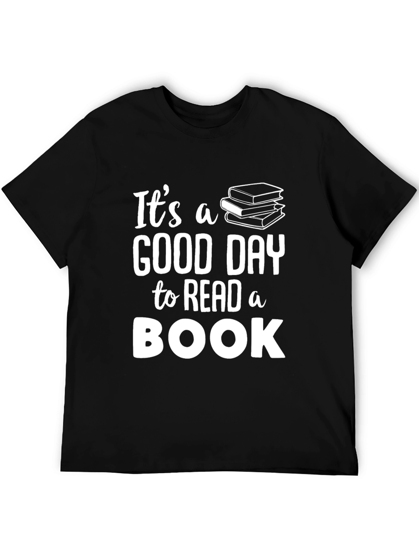Black It's A Good Day to Read a Book T-Shirt view 5