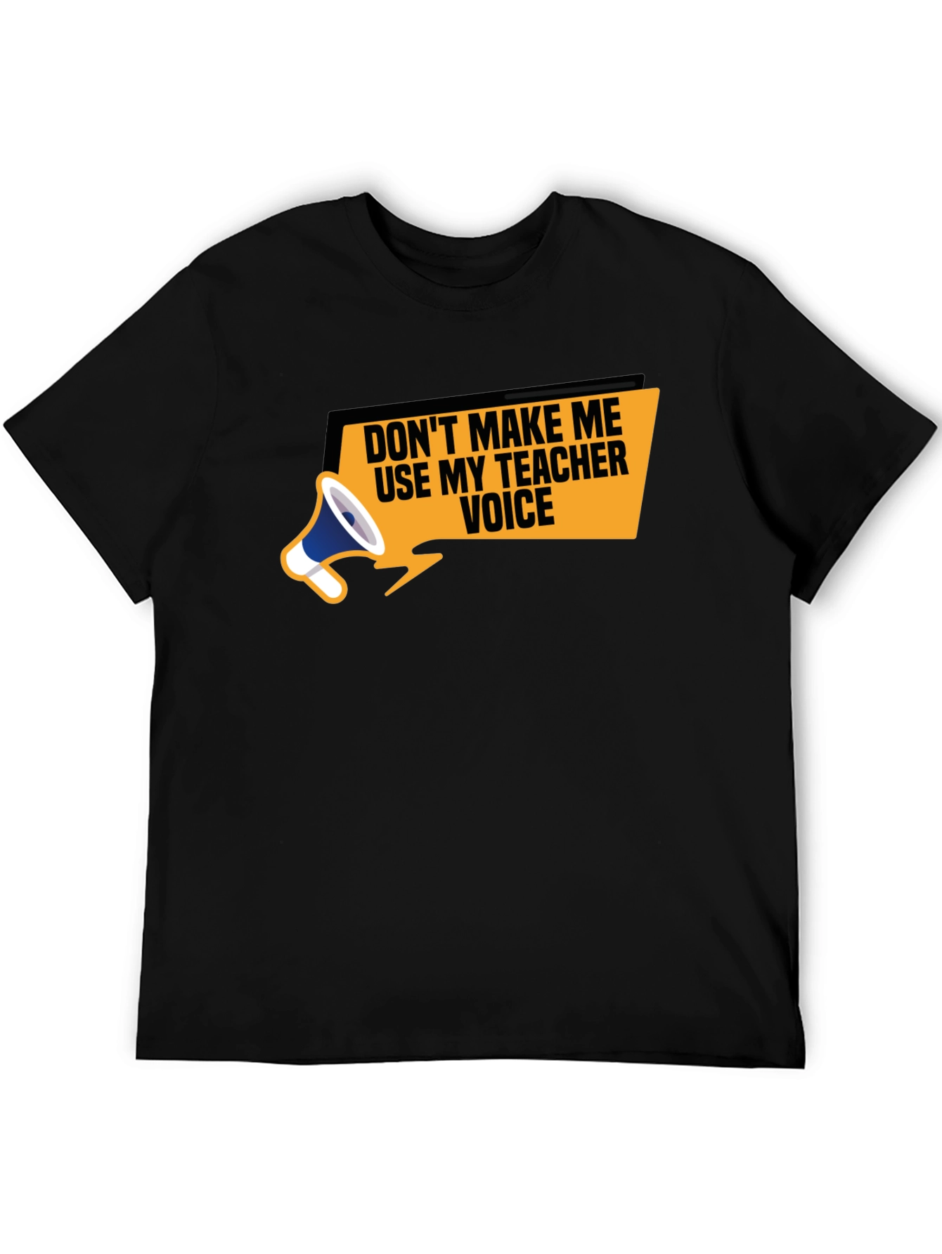 Black Teacher Voice T-Shirt - Funny Teacher Apparel view 5