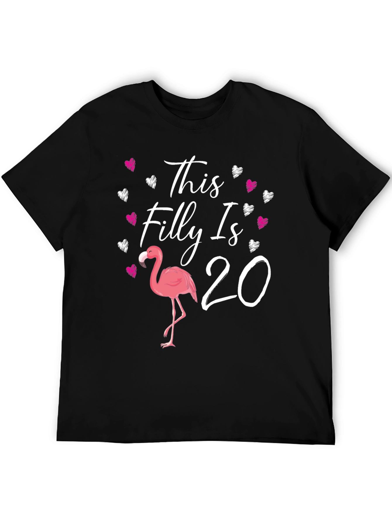 This Filly Is 20 T-Shirt Flamingo Bday - 5