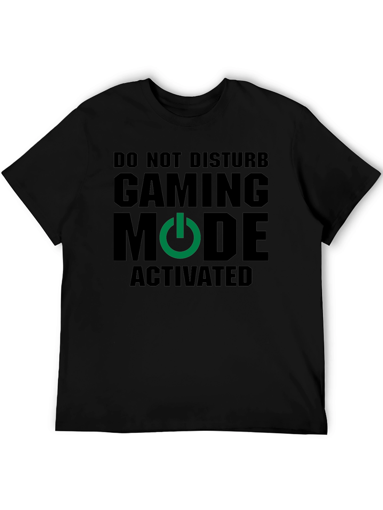 Black Gaming Mode Activated T-Shirt - Gamer Apparel view 5