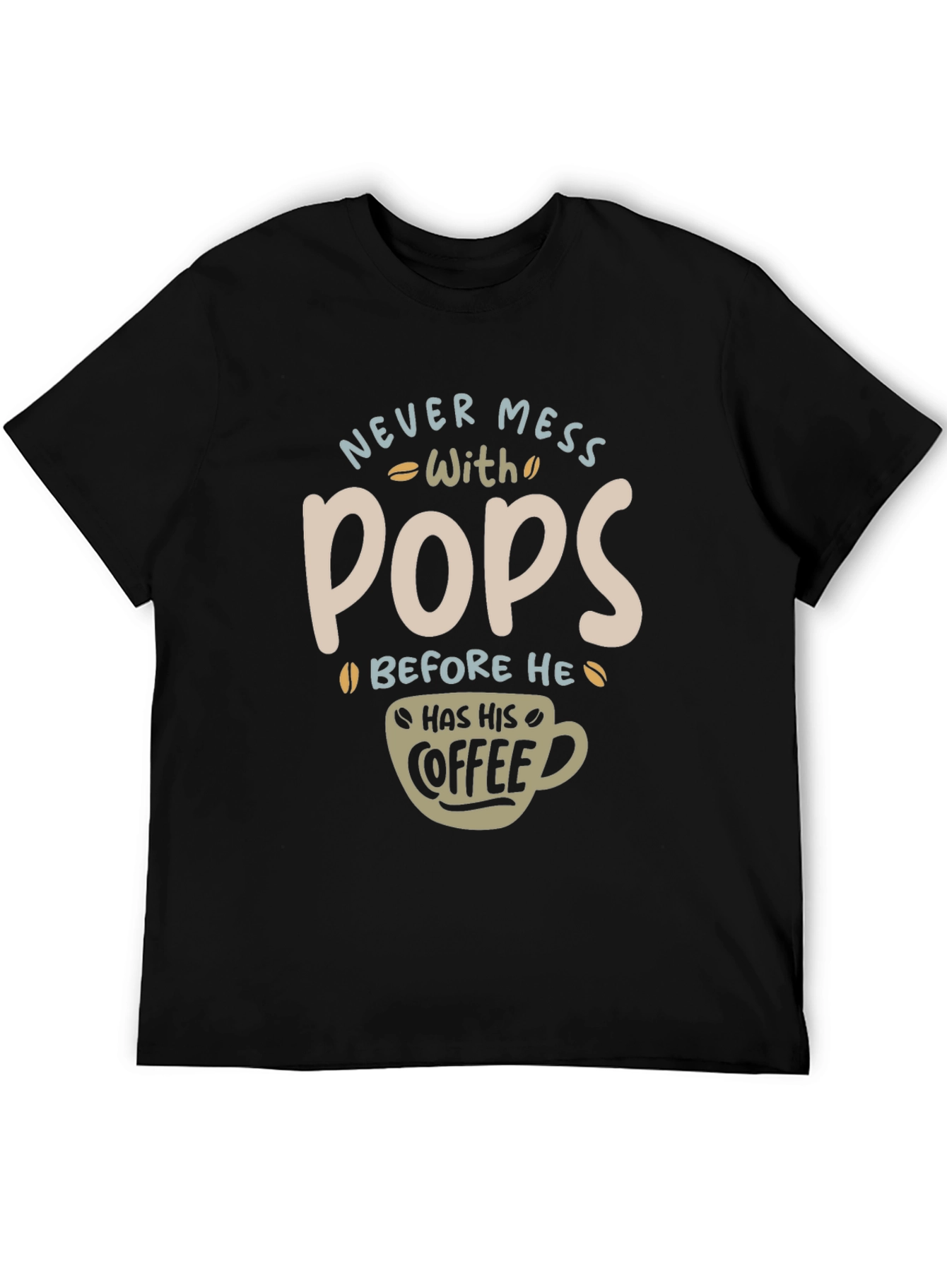 Black Never Mess With Pops T-Shirt view 5