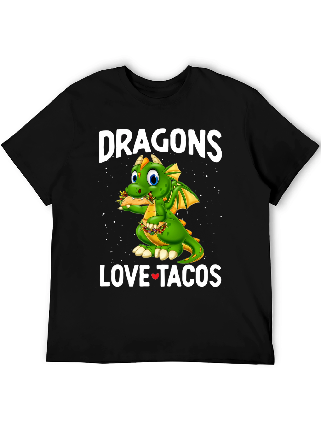 Black Dragons Love Tacos Graphic Tee view 5