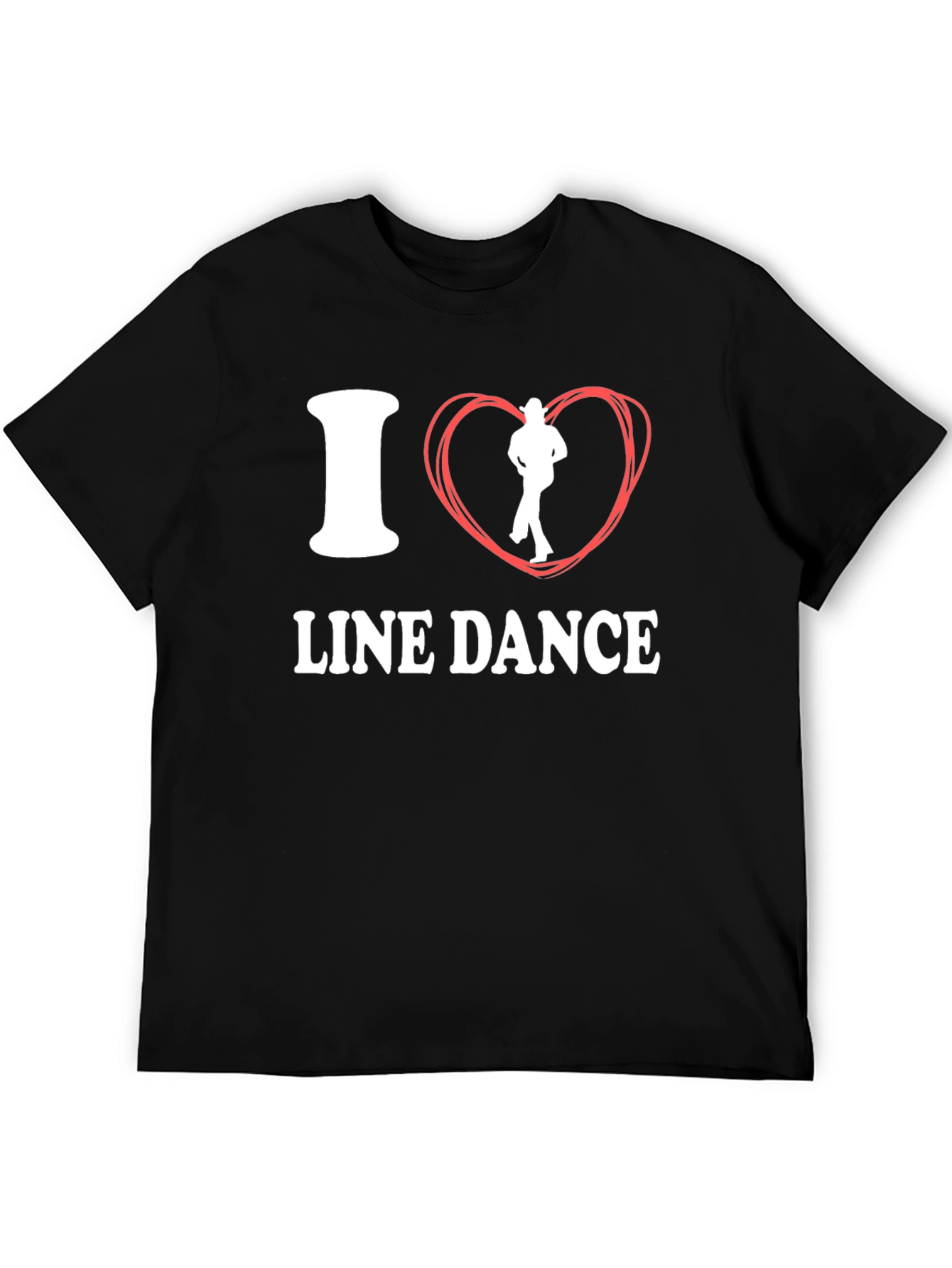 I Love Line Dance Graphic Tee - Cotton Comfort - 5