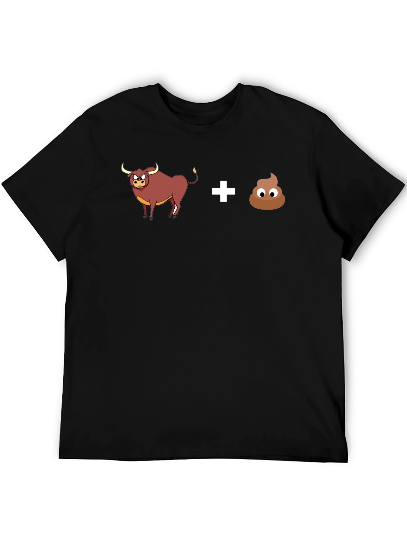 Black Bull Poop Graphic T-Shirt view 5