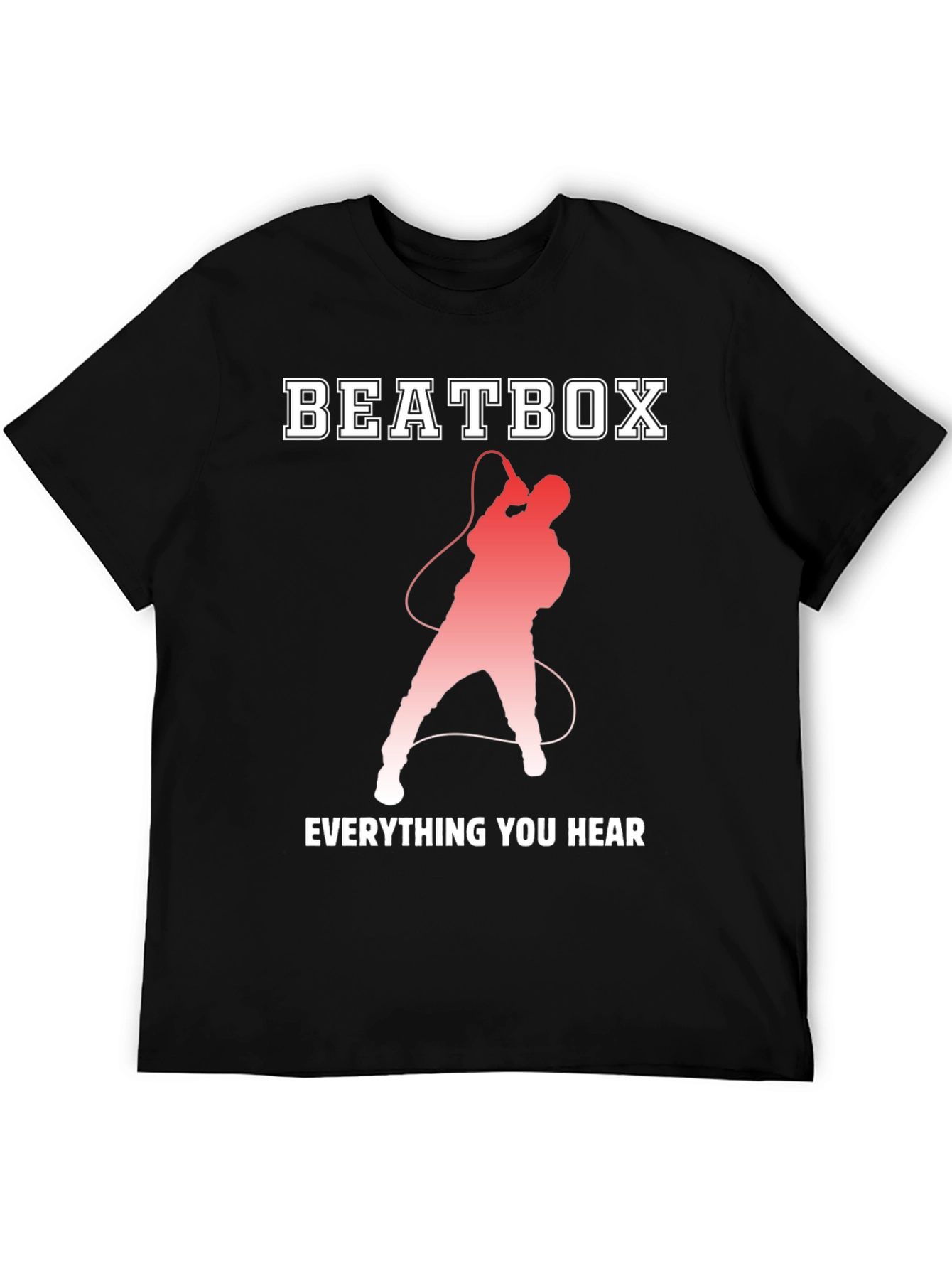 Black Beatbox Everything You Hear Black Graphic T-Shirt view 5