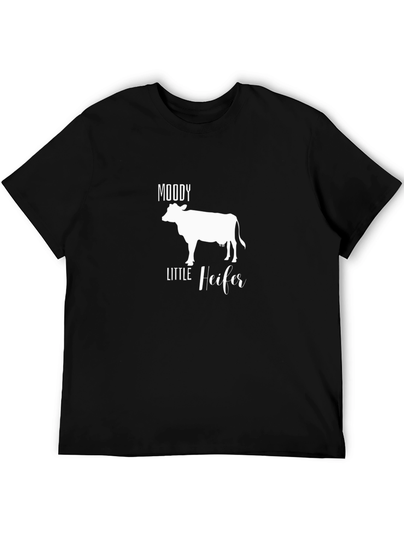 Black Moody Little Heifer Graphic Tee view 5