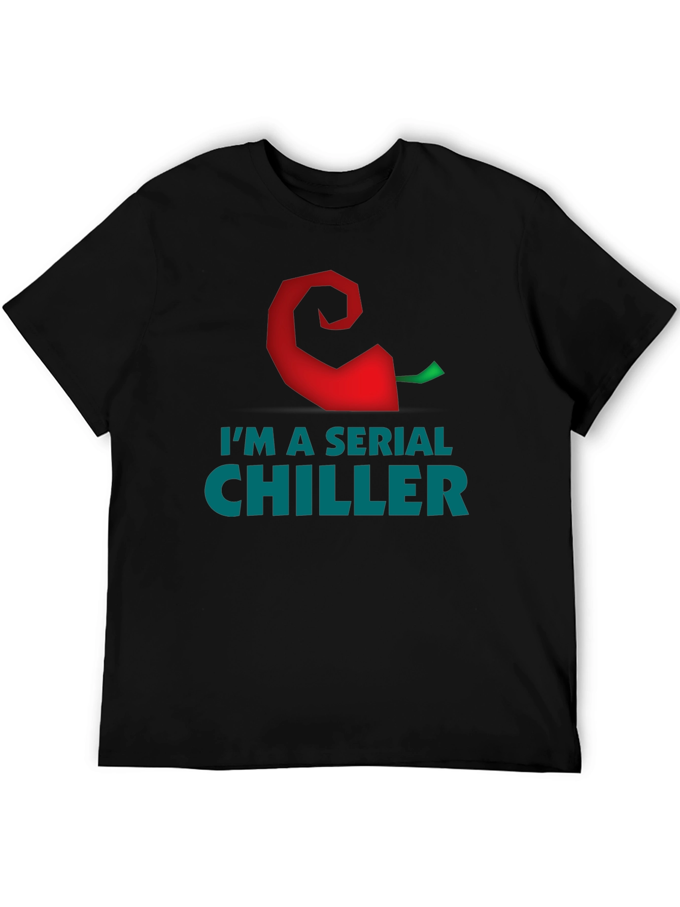 Black I'm a Serial Chiller Graphic T-Shirt view 5