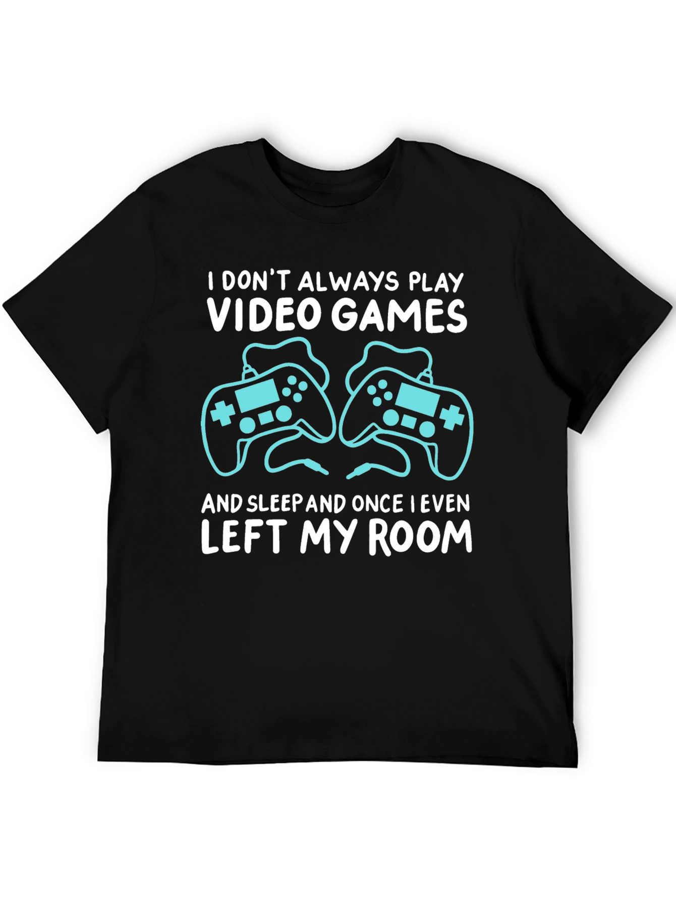 Black Video Gamer T-Shirt: I Don't Always Play view 5