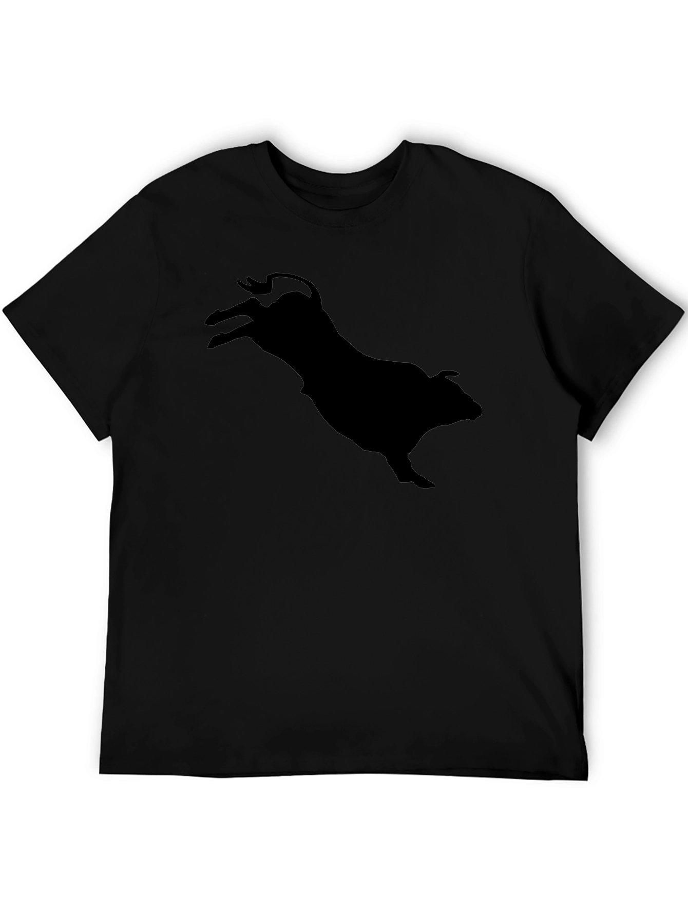 Black Black Bull Silhouette Graphic Tee - Mens view 5