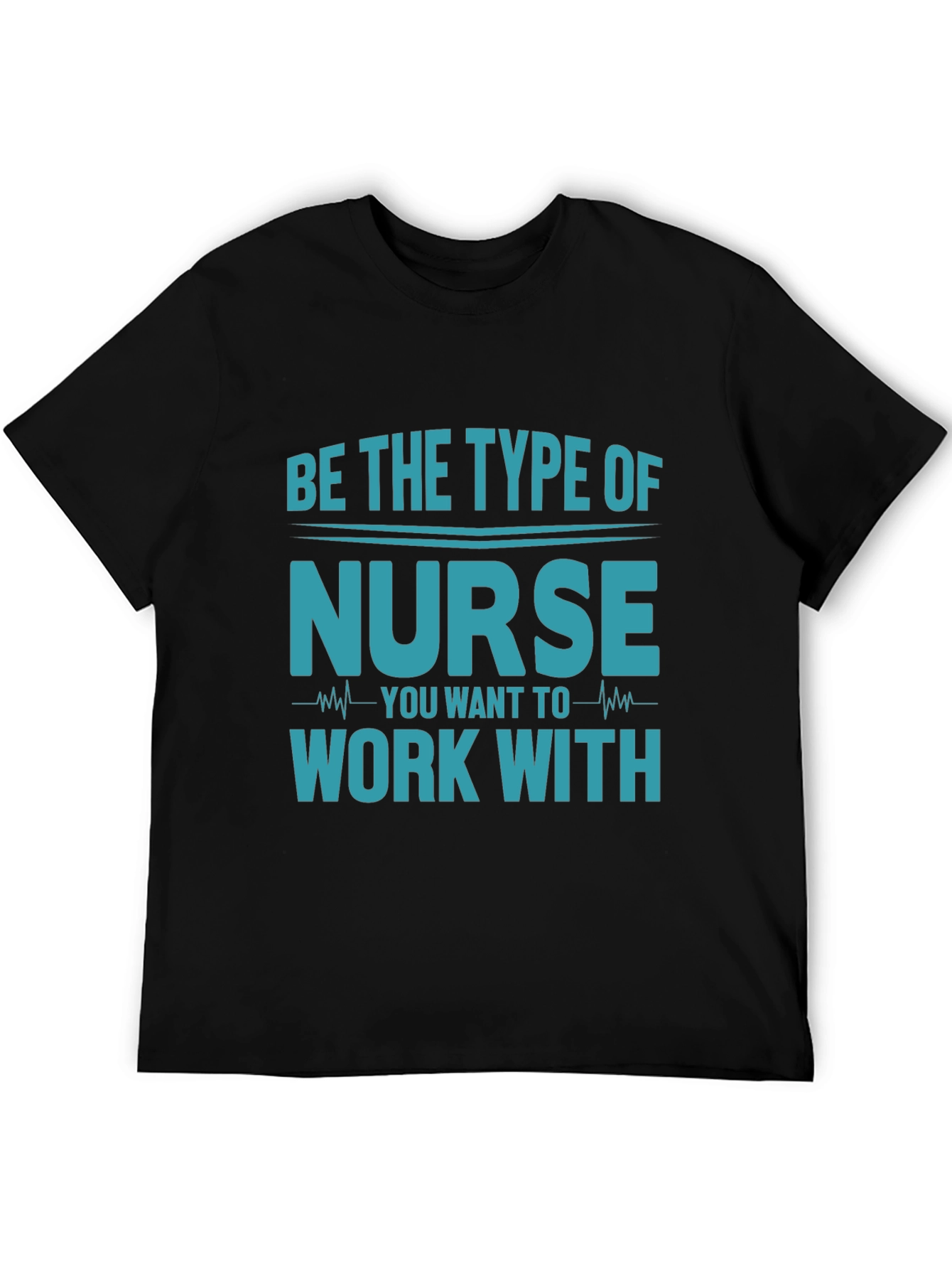 Black Be the Type of Nurse T-Shirt - Black Cotton Blend view 5