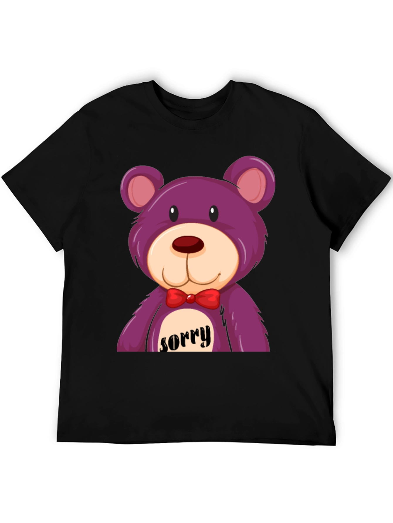 Black Sorry Bear T-Shirt view 5