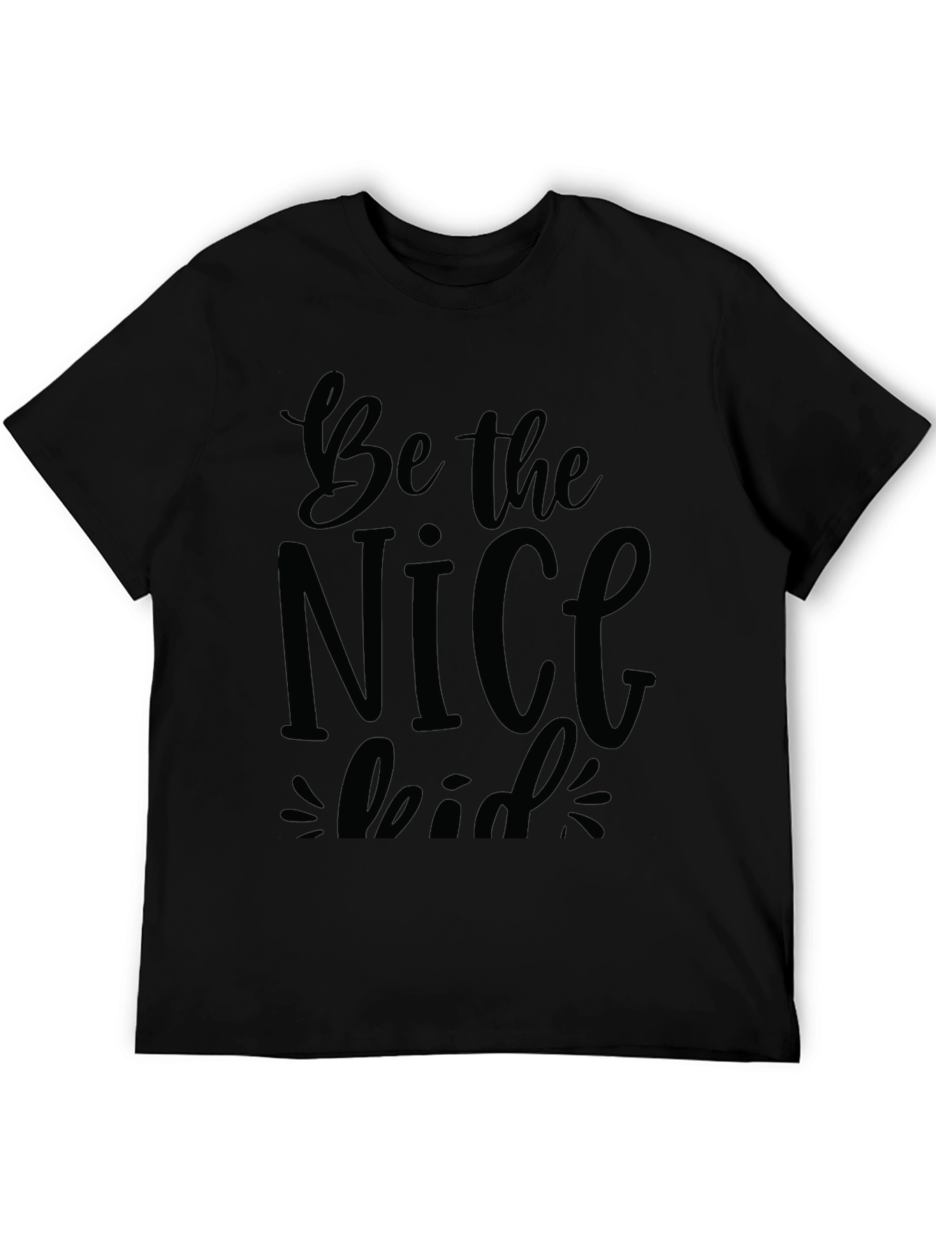 Black Be the Nice Kid Black T-Shirt view 5