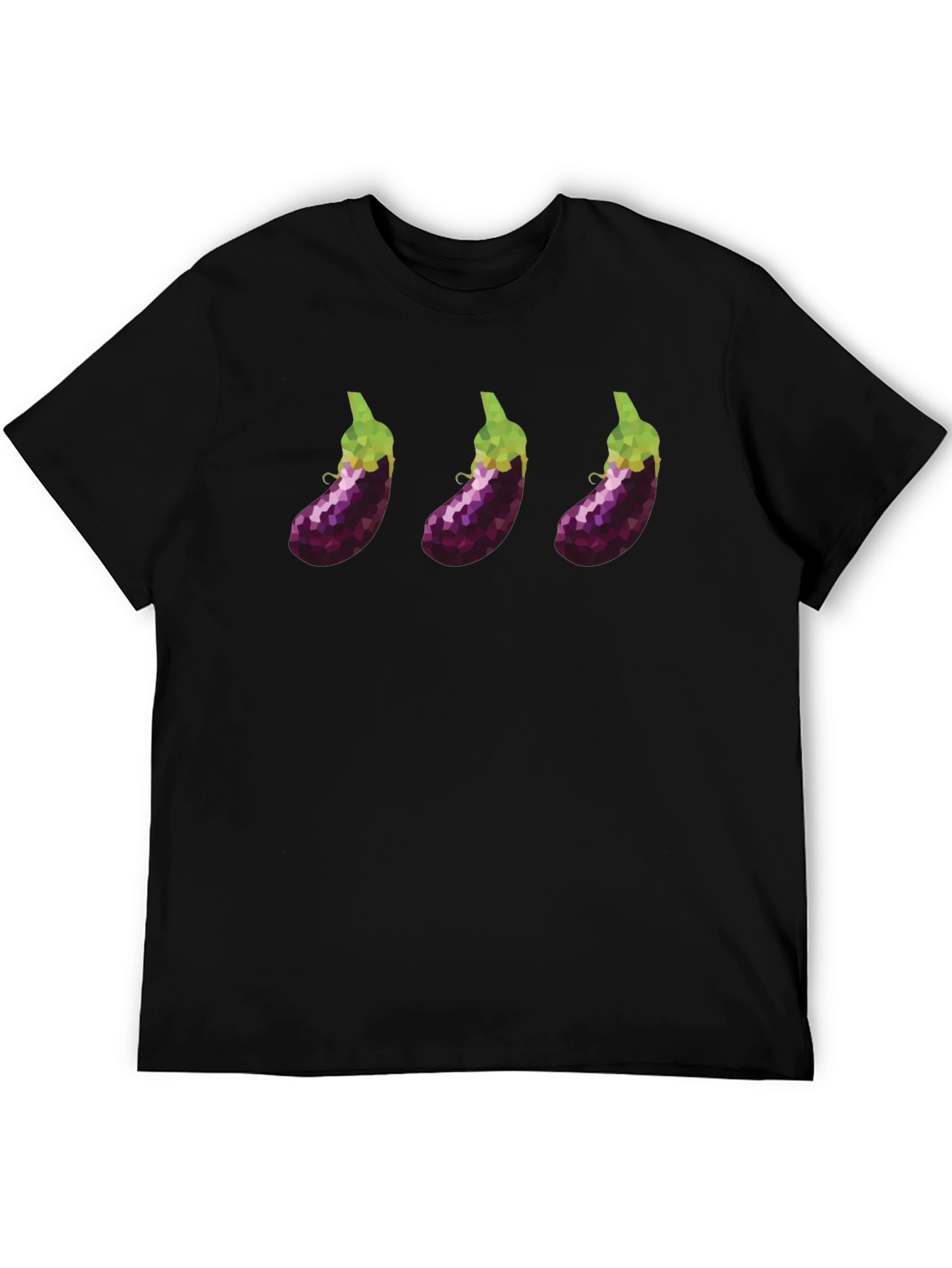 Eggplant Trio T-Shirt - Modern Graphic Tee - 5