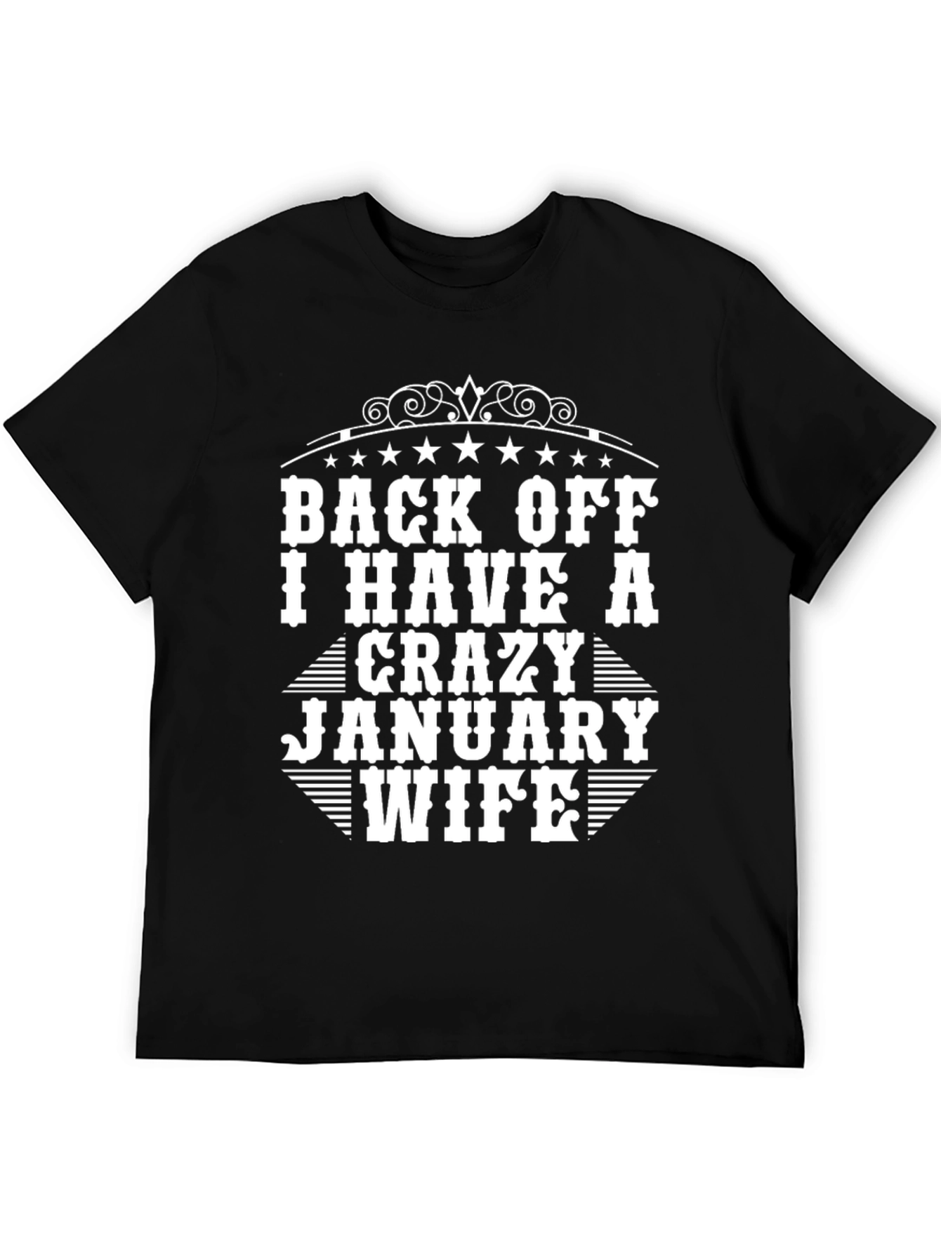 Black Crazy January Wife Graphic Tee view 5