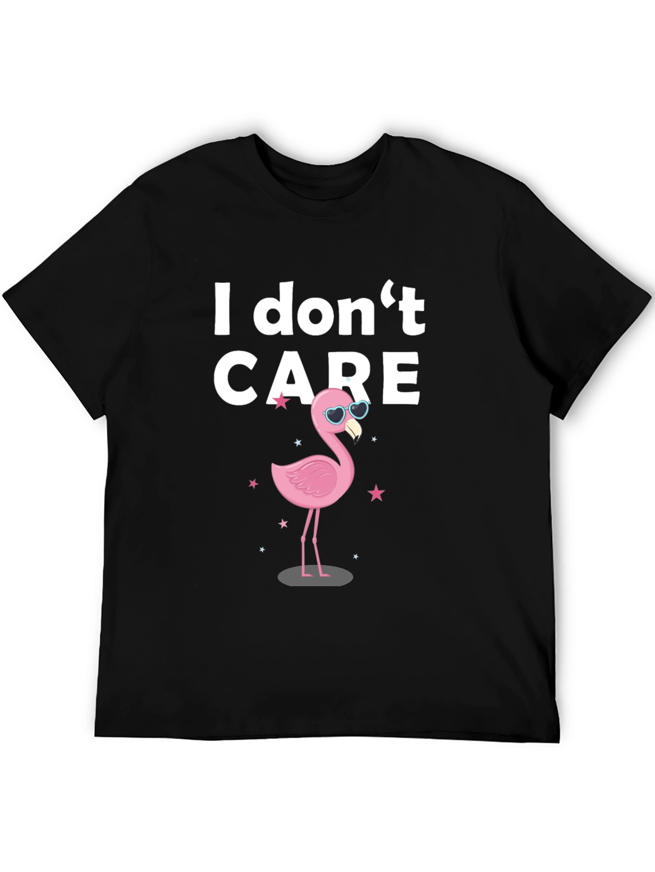 I Don't Care Flamingo T-Shirt - Quirky Graphic Tee - 5