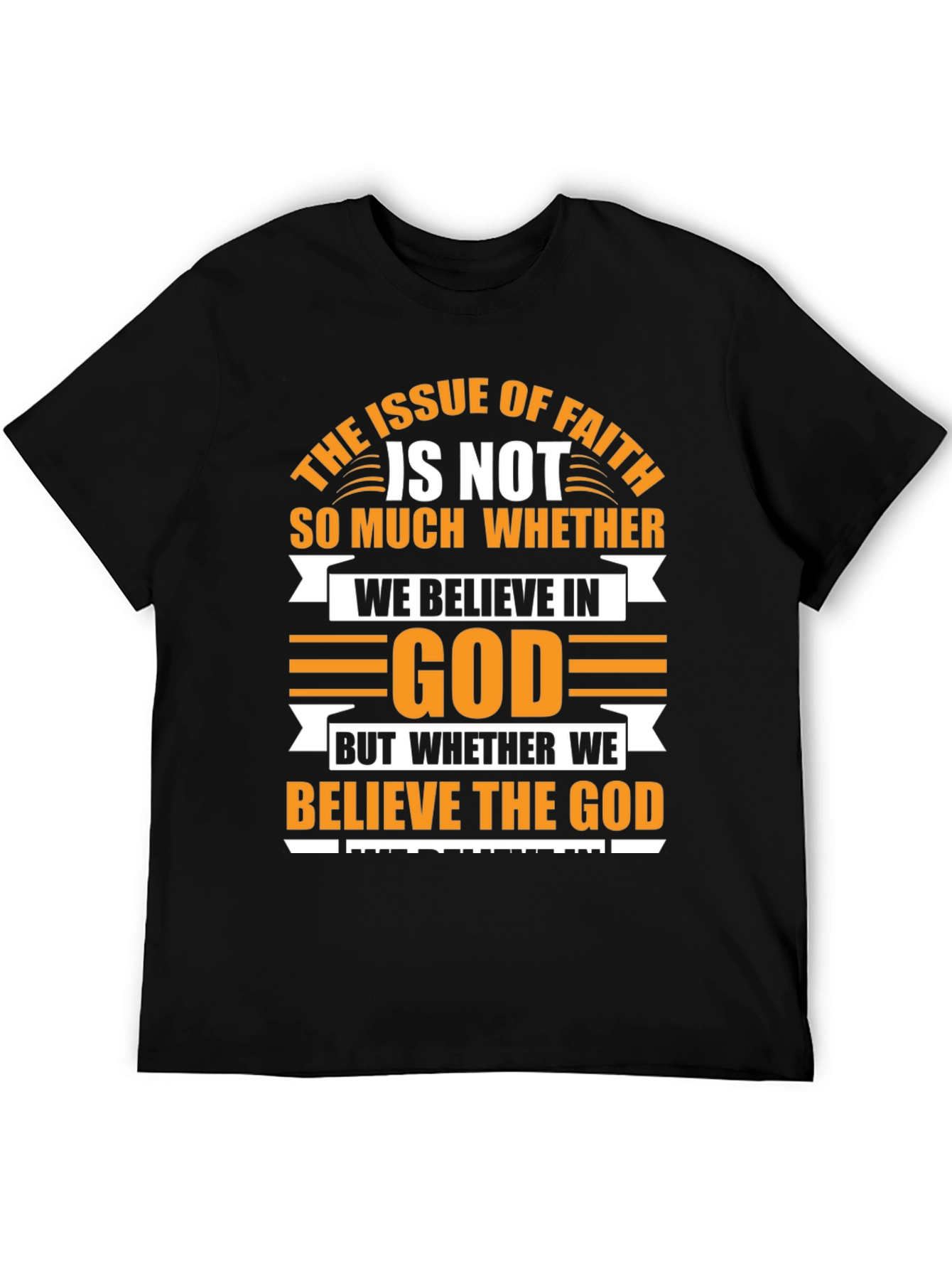 Black Faith Believer Graphic Tee view 5