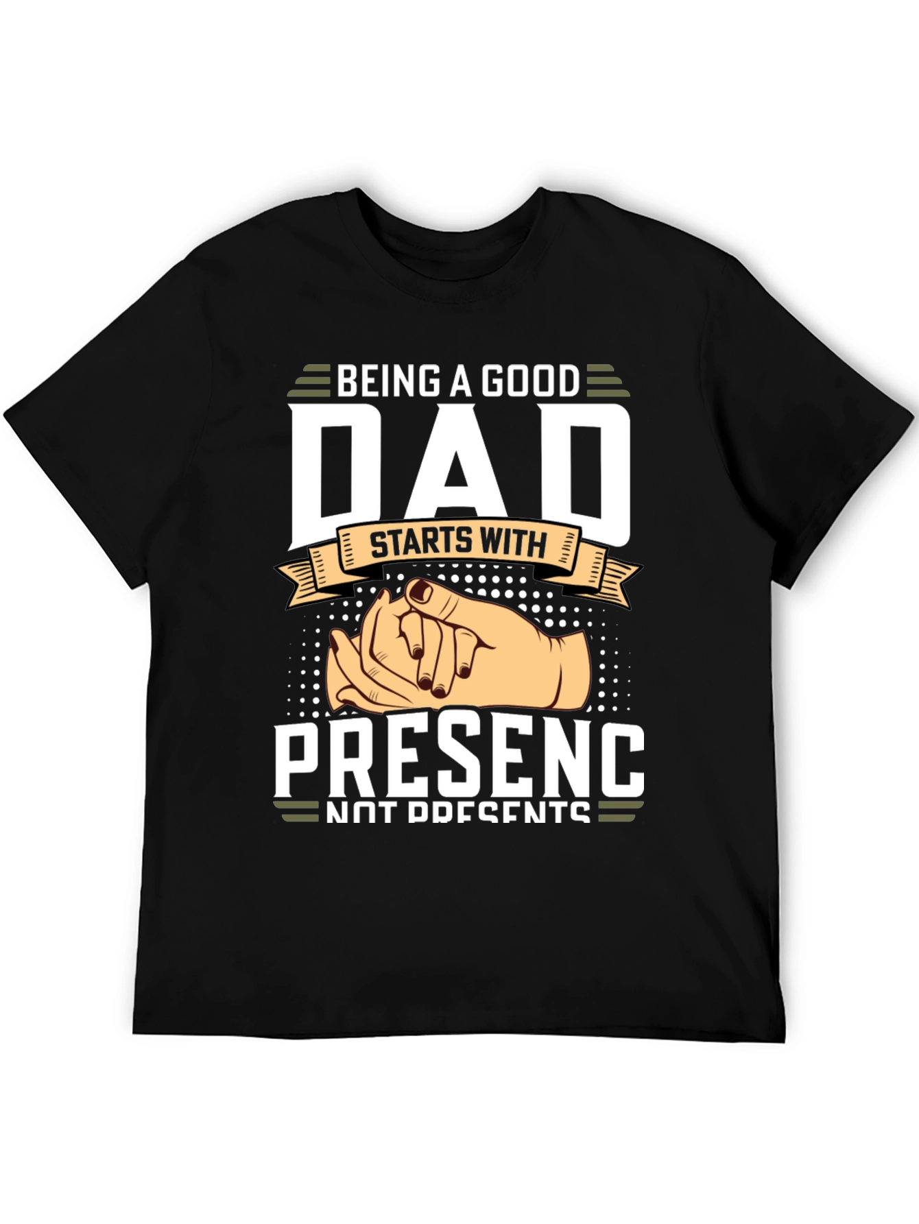 Black Being A Good Dad T-Shirt view 5