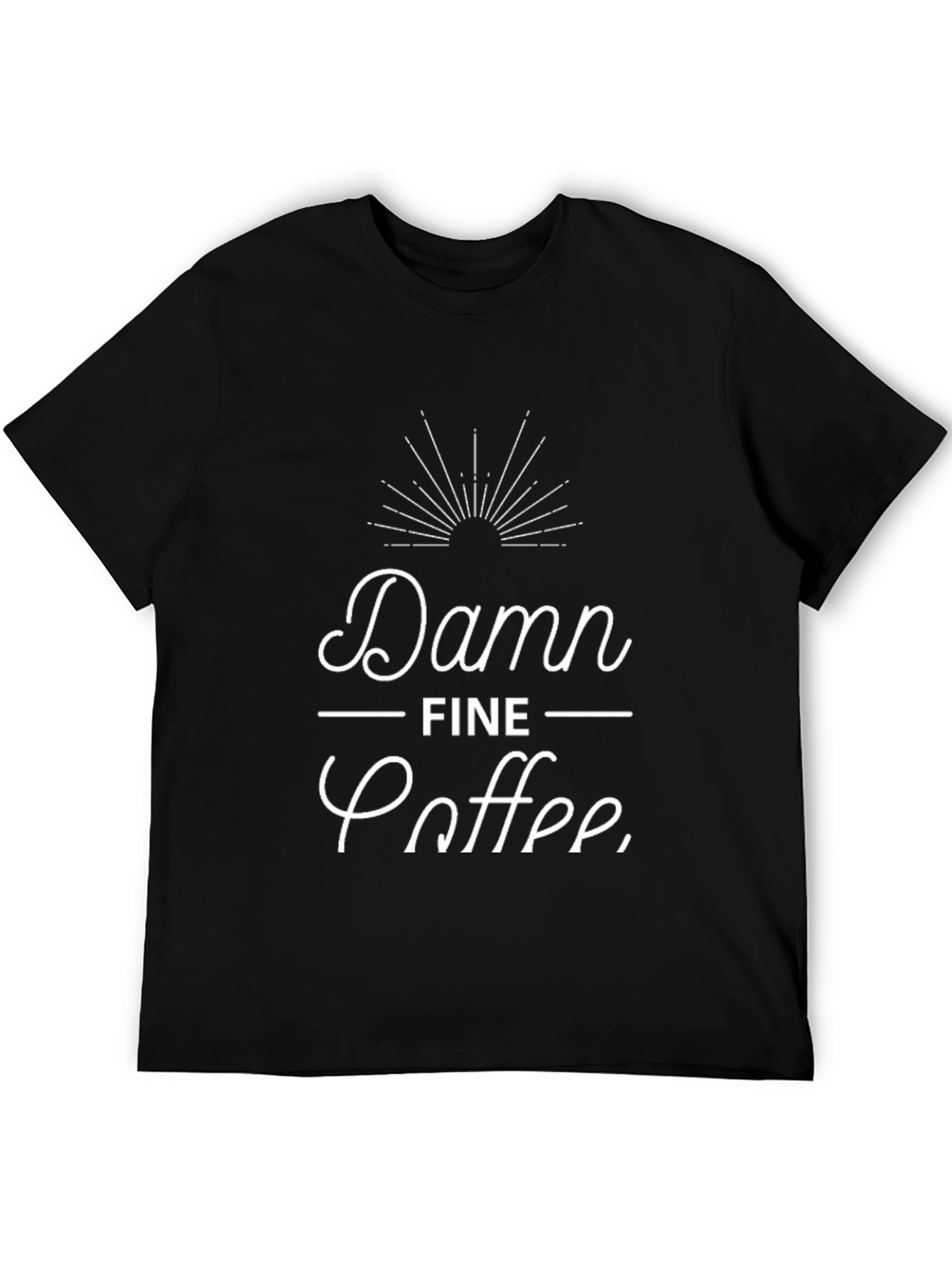 Black Damn Fine Coffee T-Shirt - Premium Black Cotton Tee view 5