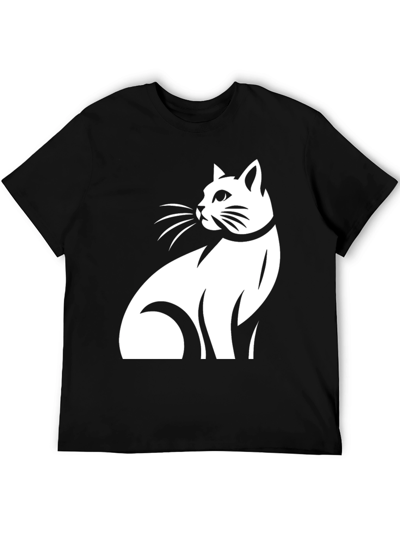 Black Cat Graphic Tee - Black T-Shirt view 5