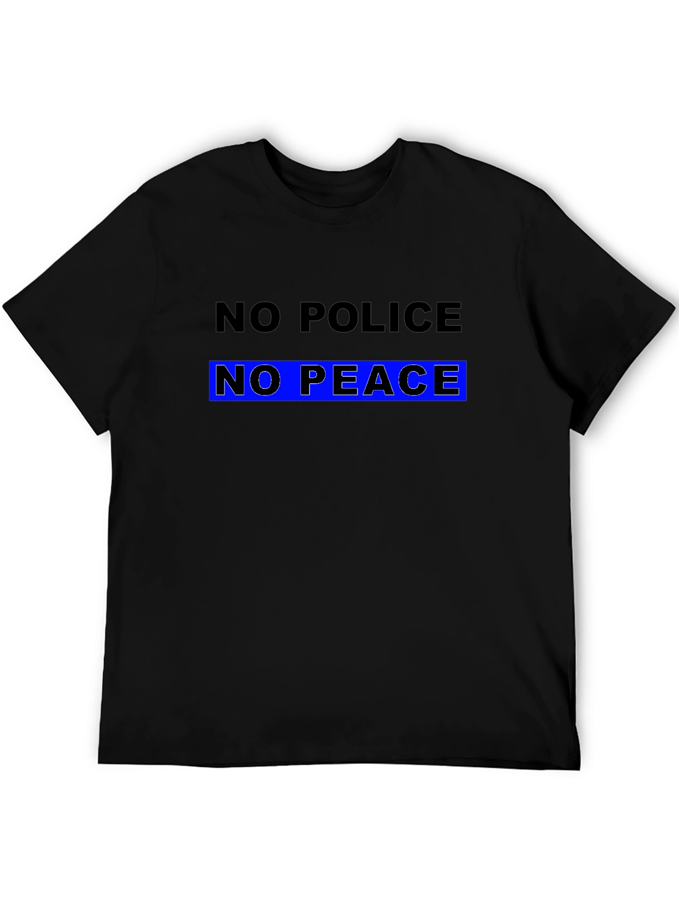 Black No Police No Peace Graphic Tee view 5