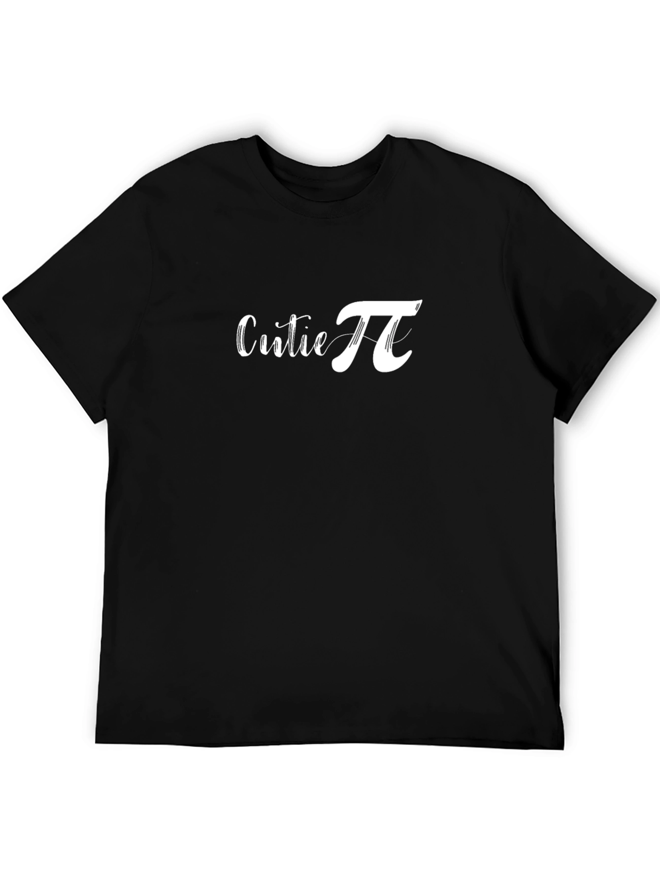 Black Cutie Pi Graphic T-Shirt - Casual Cotton Tee view 5