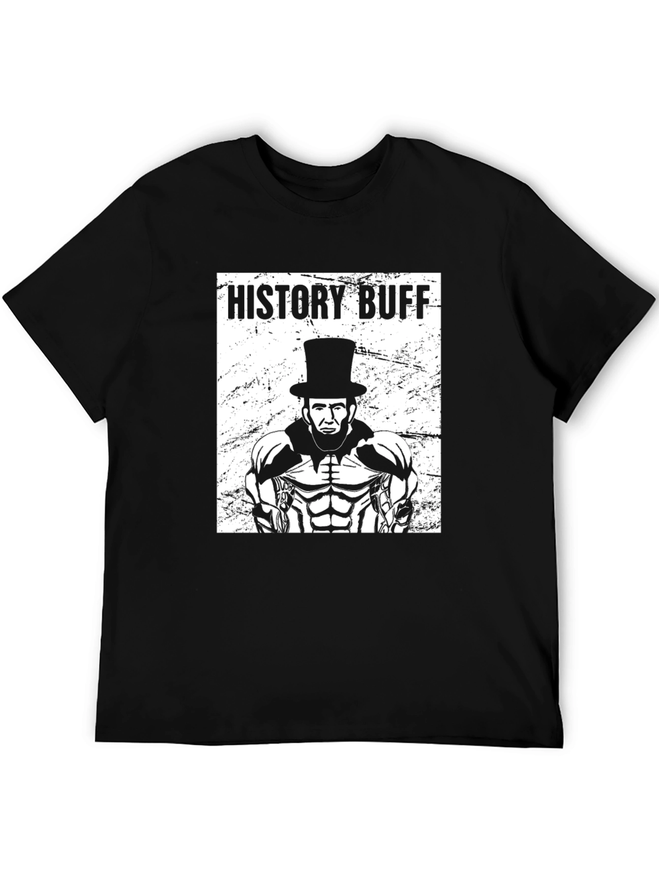 Black History Buff Lincoln T-Shirt view 5