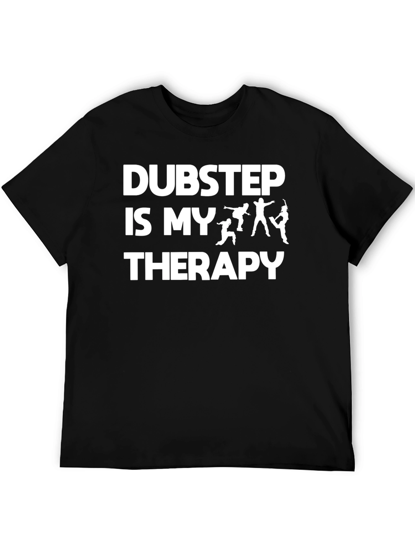 Black Dubstep Therapy Graphic Tee view 5