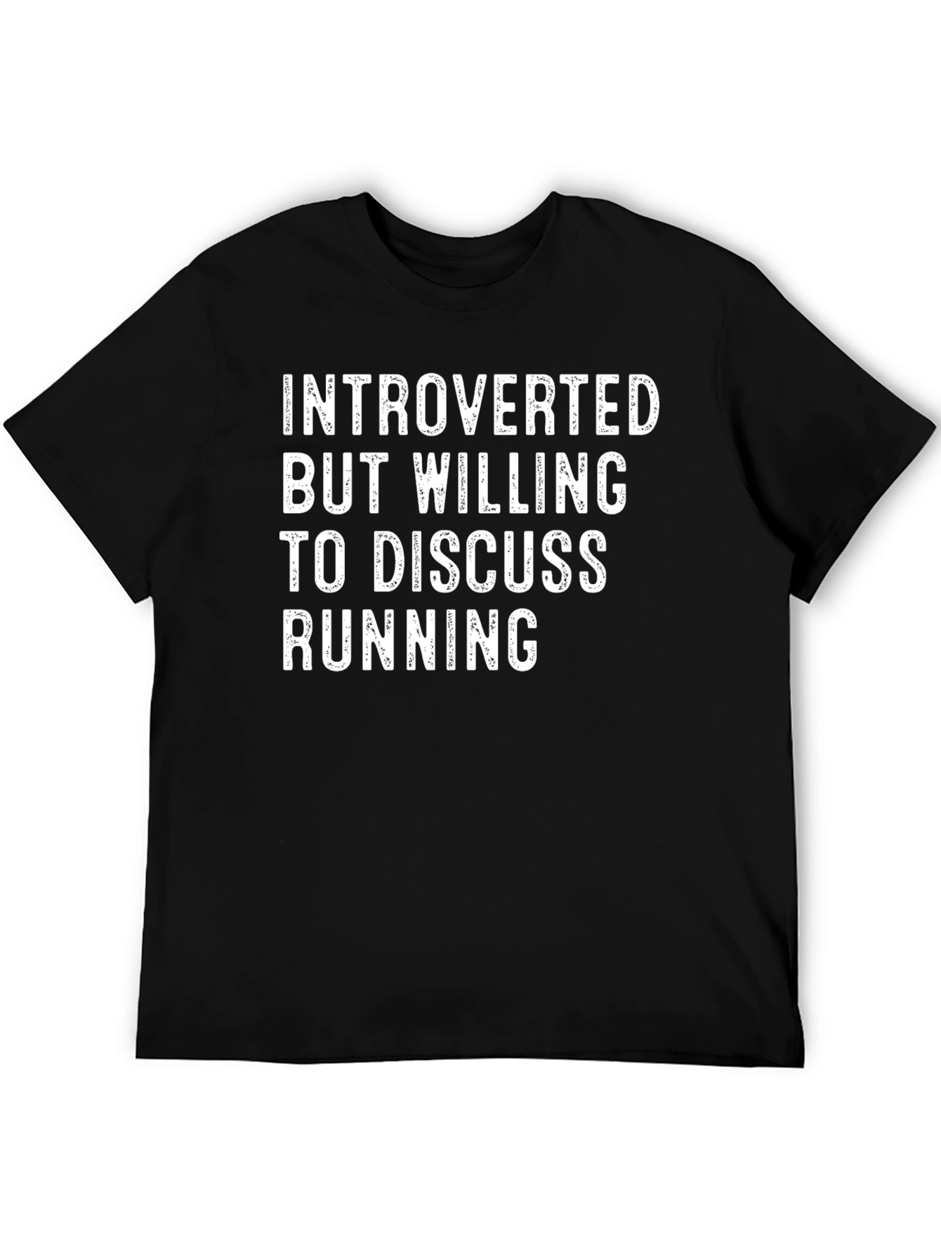 Black Introverted Running T-Shirt view 5